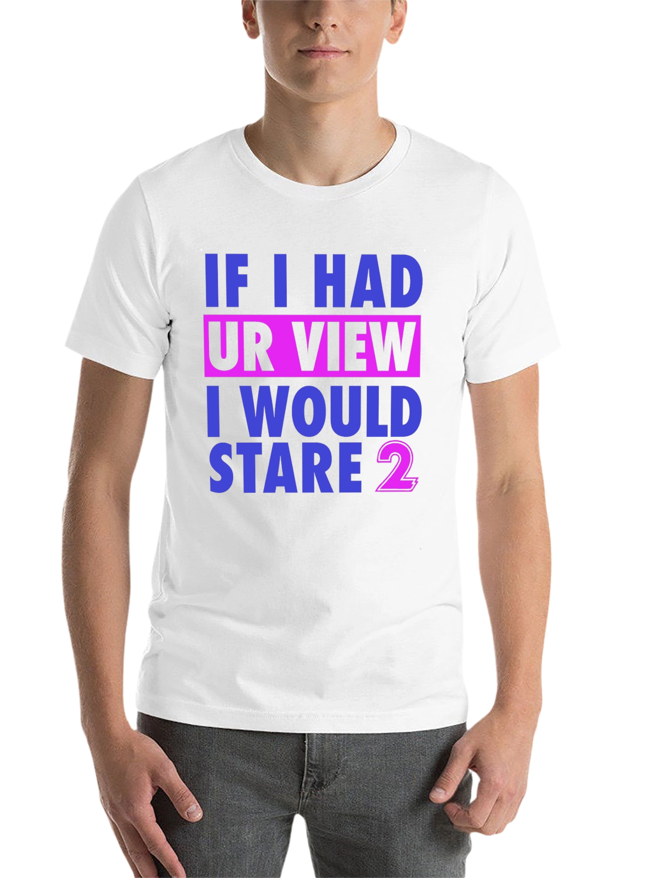 Black Funny Stare Graphic T-Shirt view 14