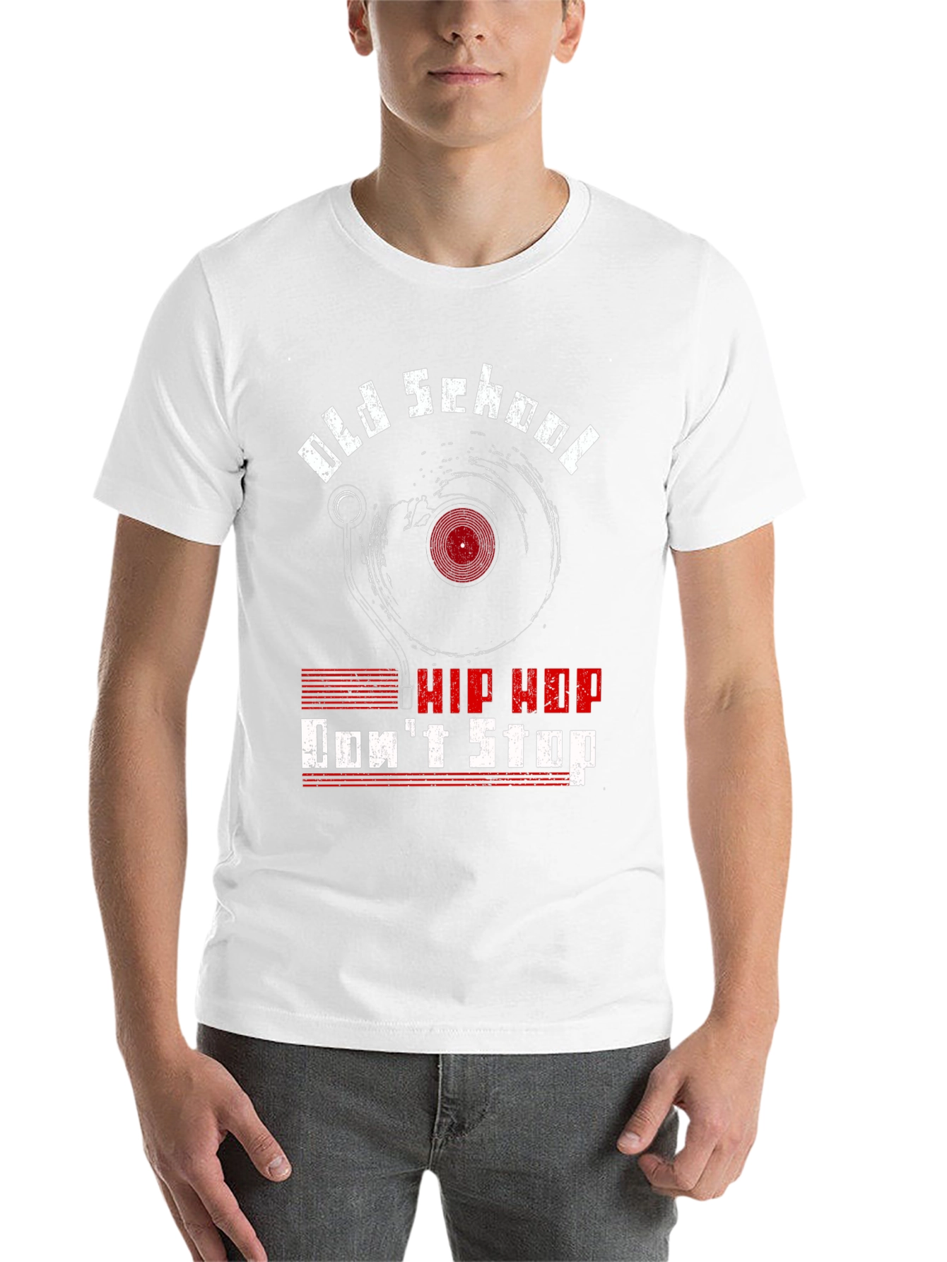 Black Old School Hip Hop T-Shirt - Don't Stop! view 14