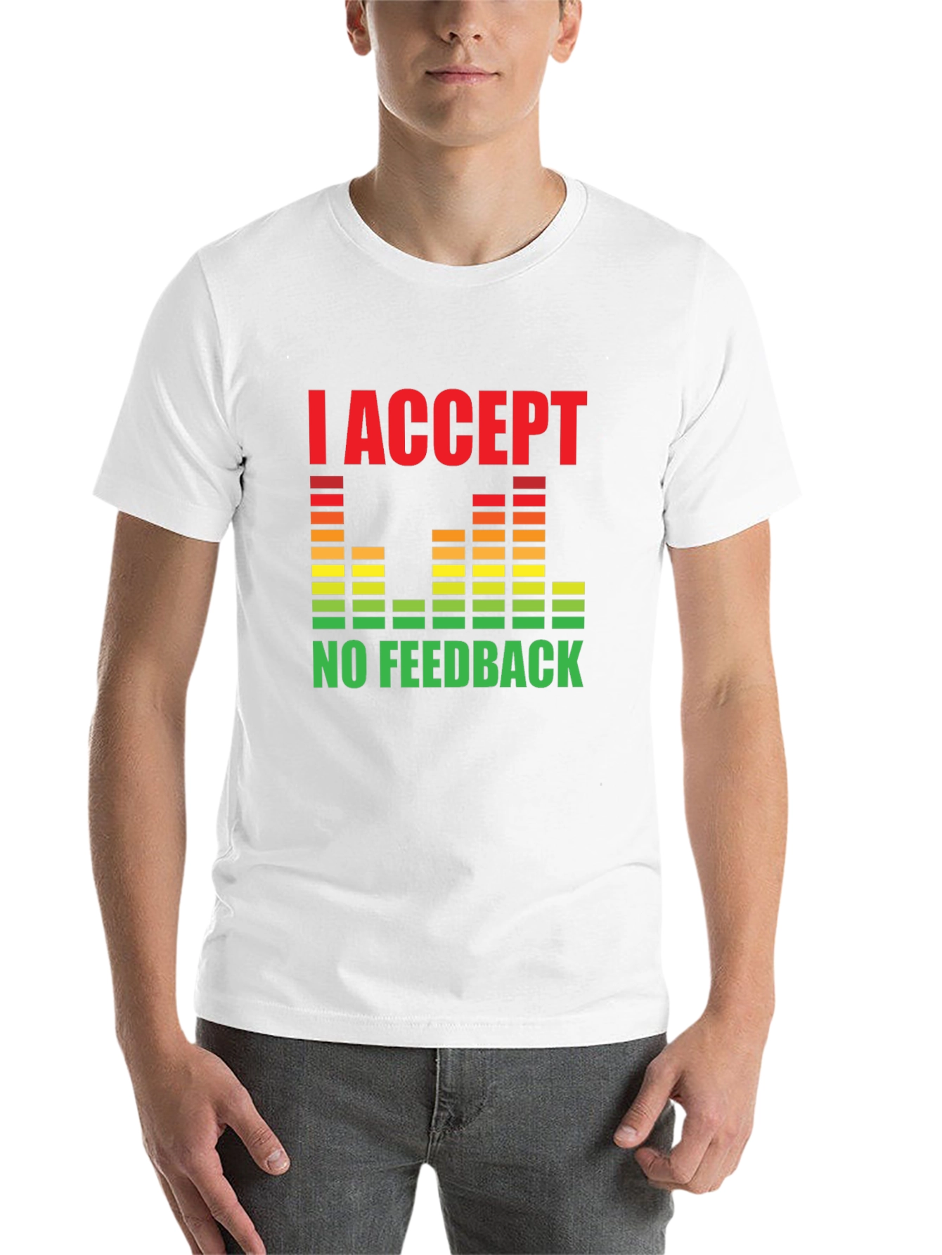 Black I Accept No Feedback Graphic Tee - Black view 14