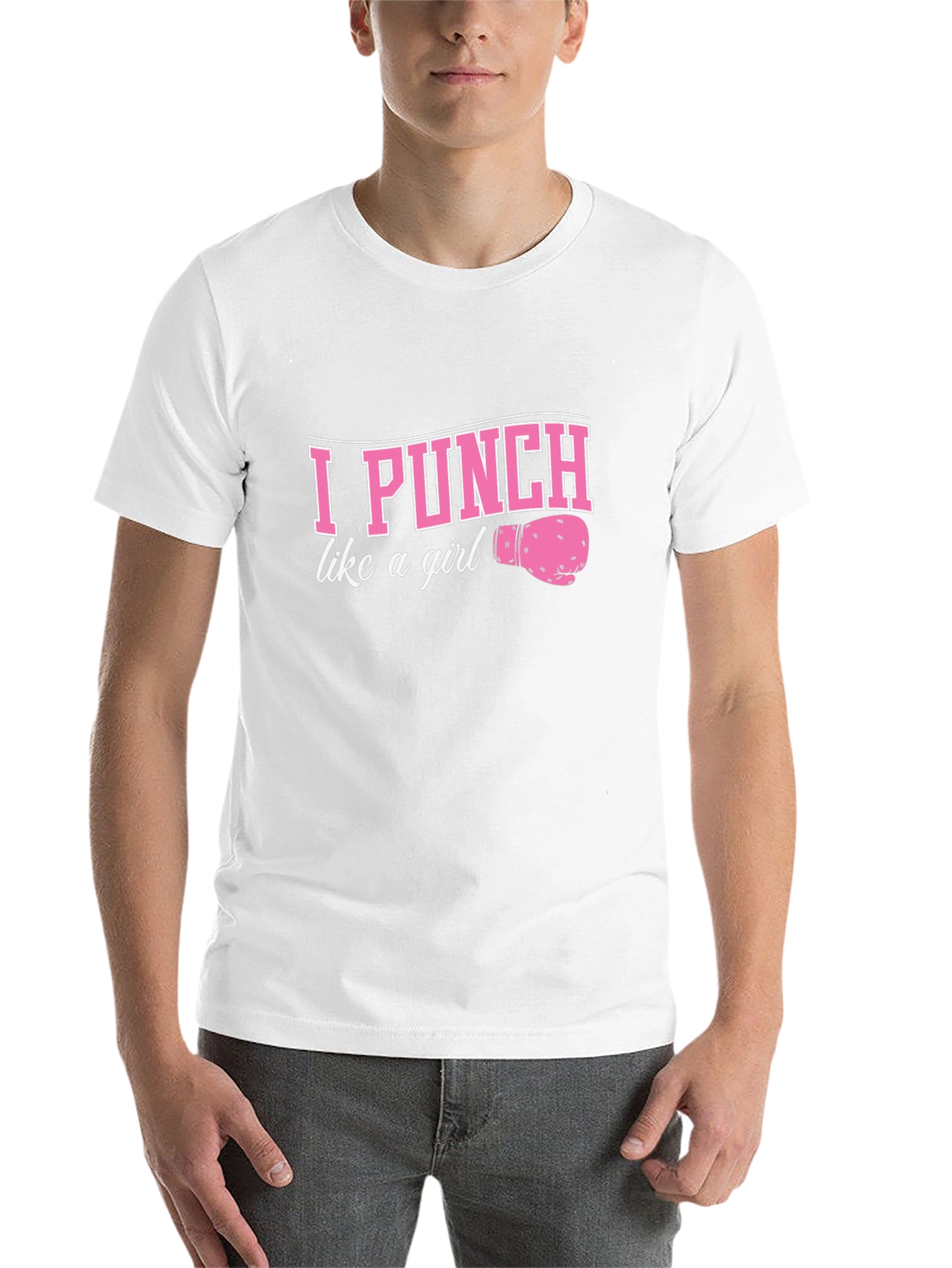 Black I Punch Like a Girl Boxing Tee view 14