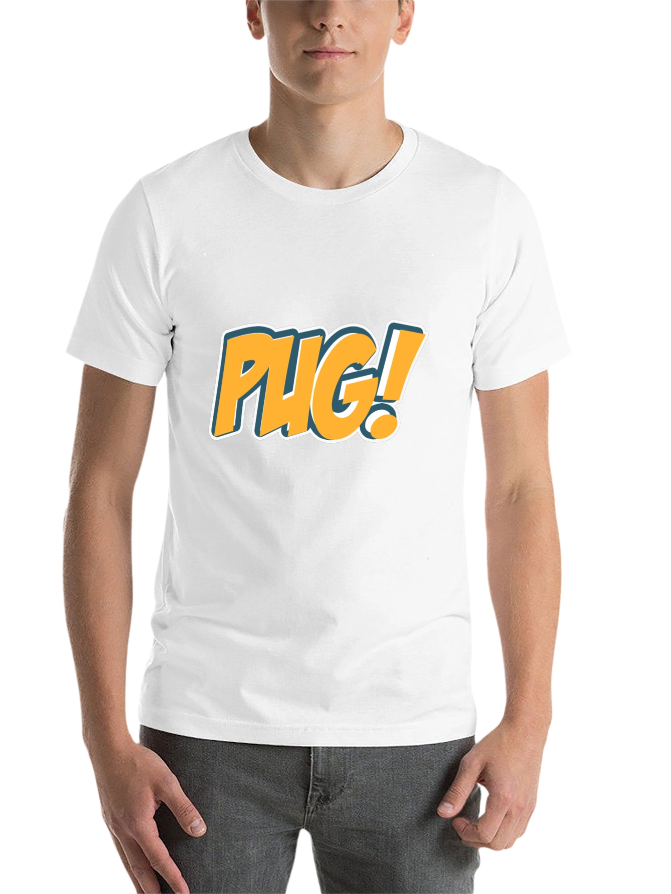 Black Fun Pug! T-Shirt - Stylish and Comfortable view 14