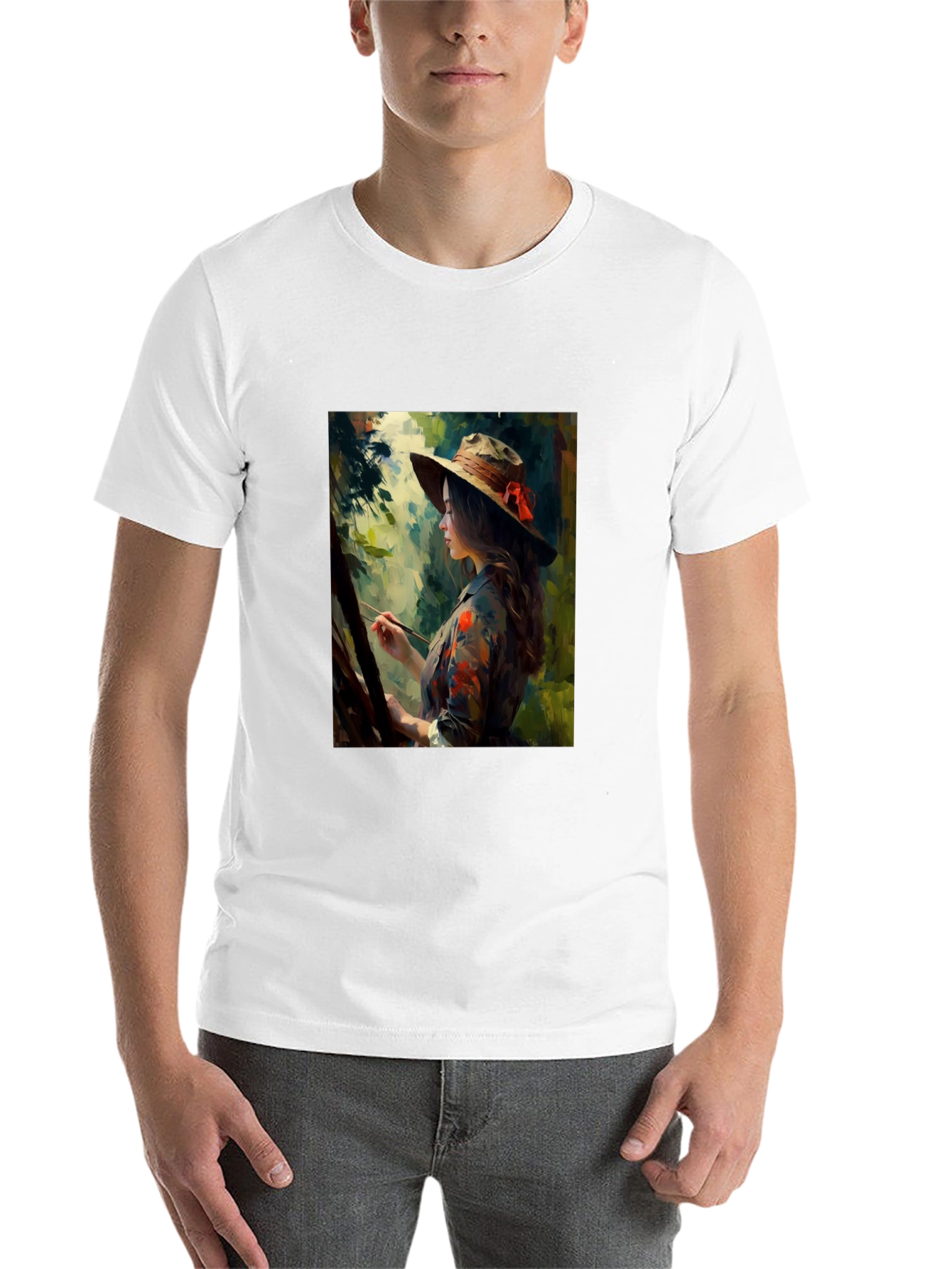 Black Artist Graphic Tee - Unisex Black T-Shirt view 14