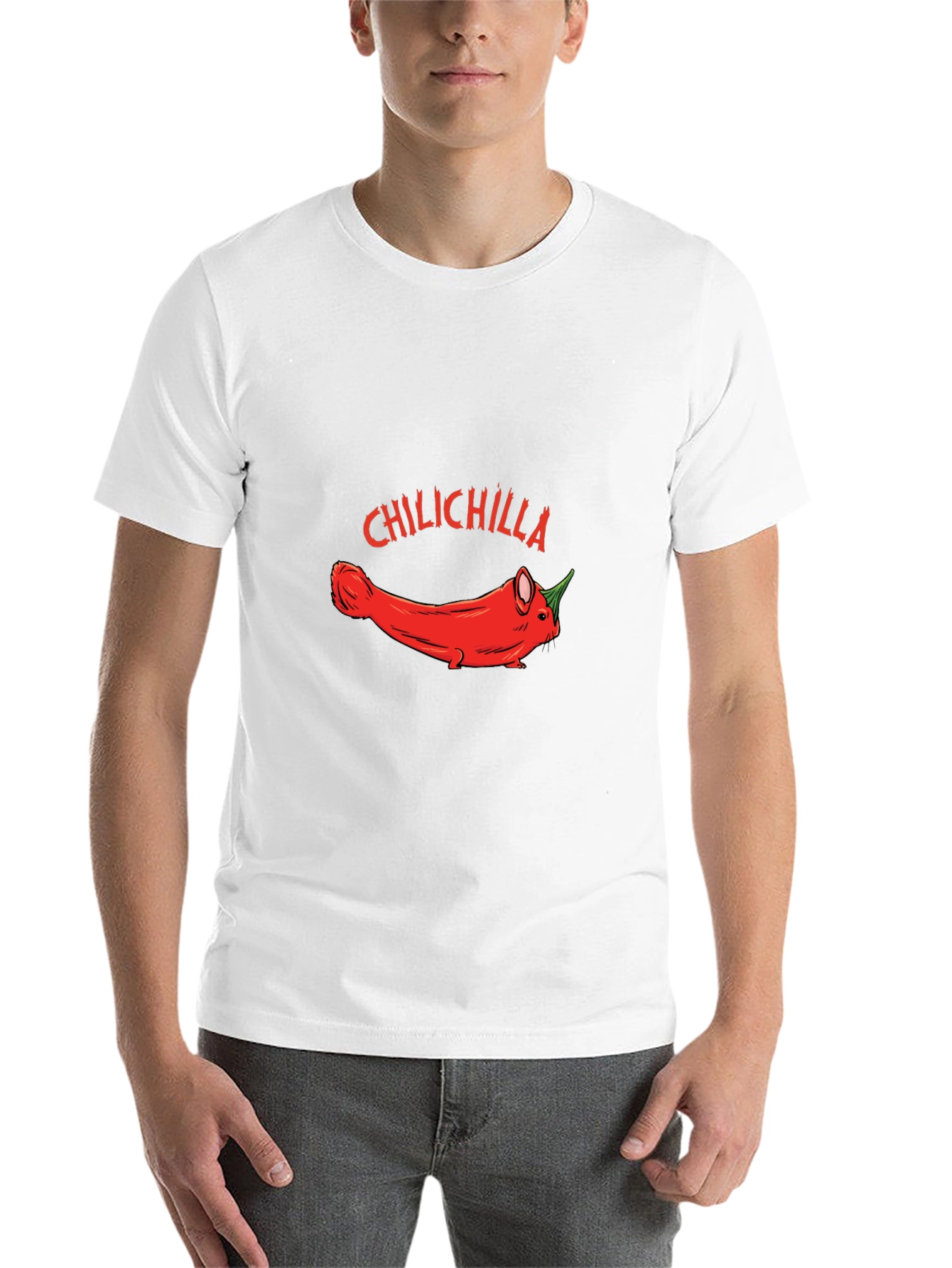 Black Chilichilla Funny Graphic T-Shirt view 14