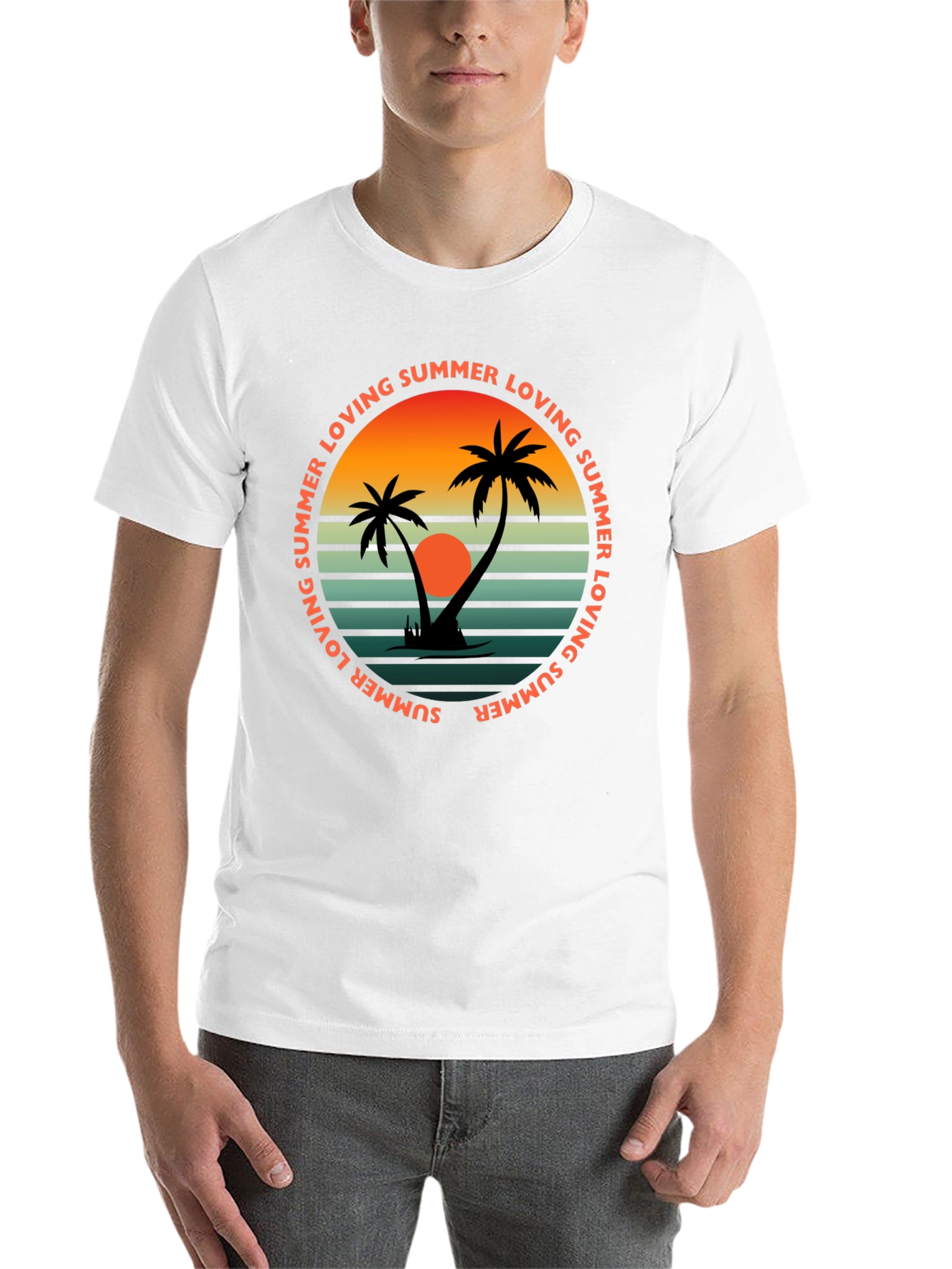 Black Summer Loving Graphic Tee - Retro Beach Vibes view 14