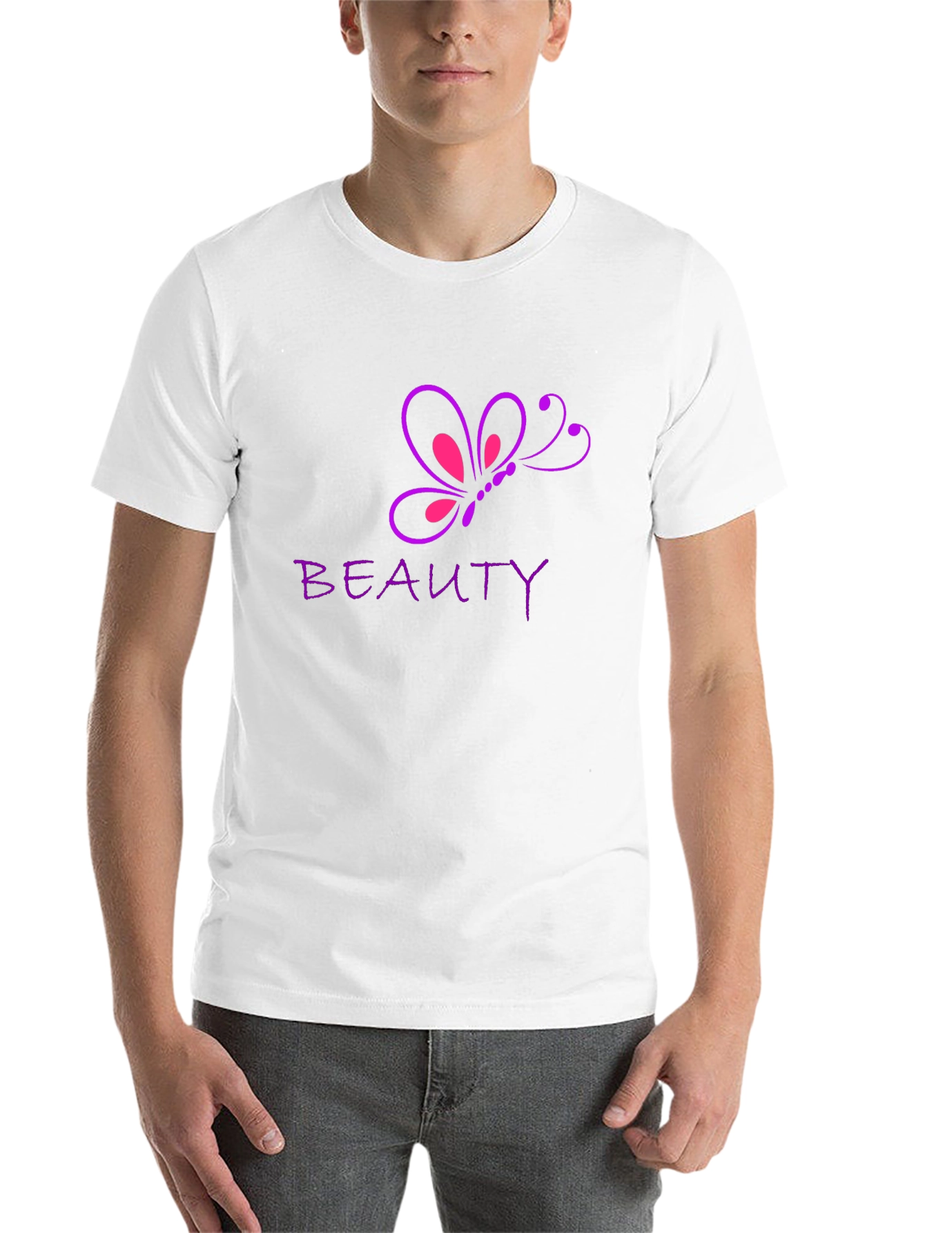 Black Beauty Butterfly Graphic Tee - Stylish Casual Wear view 14