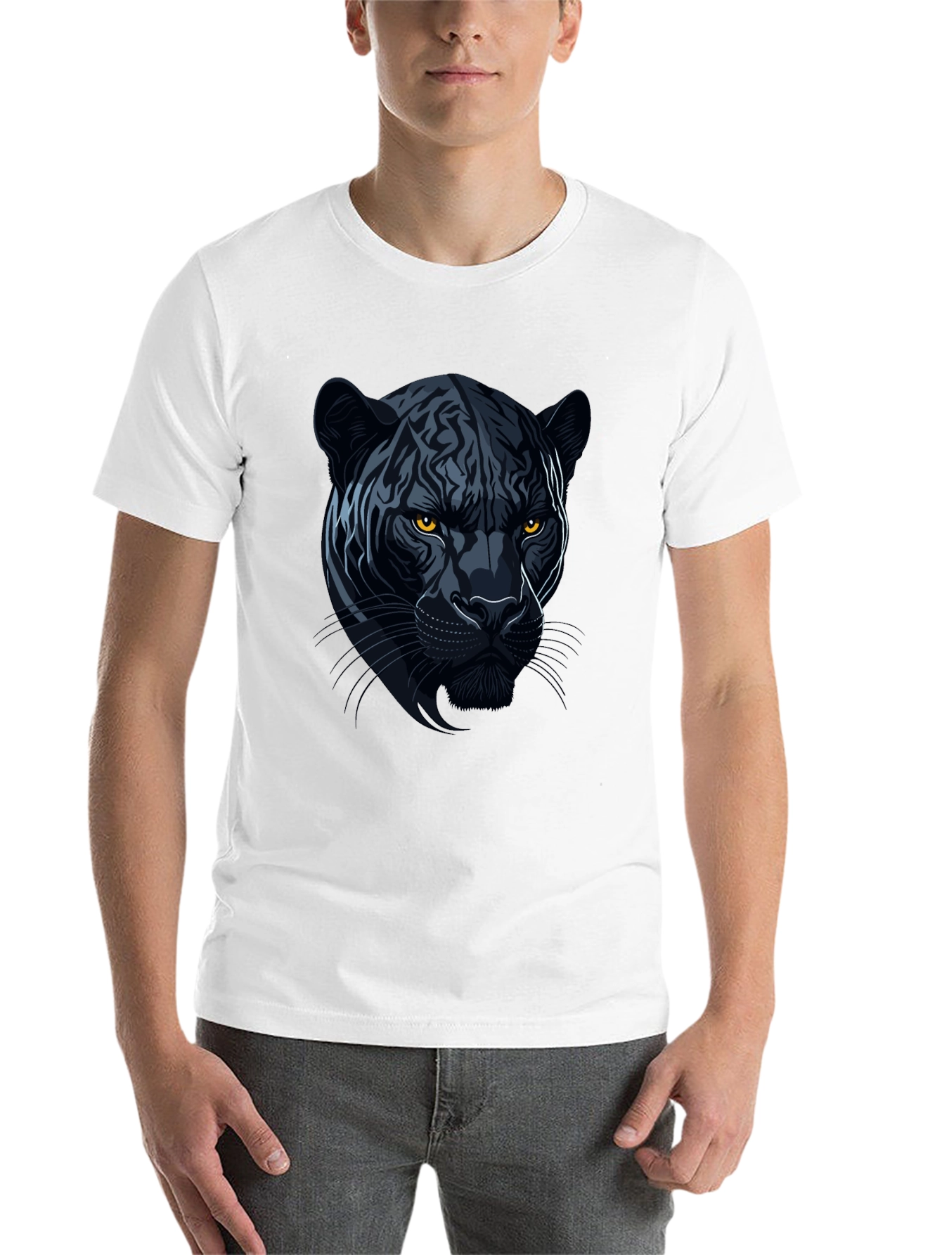 Black Black Panther Graphic Tee - Mens Casual view 14