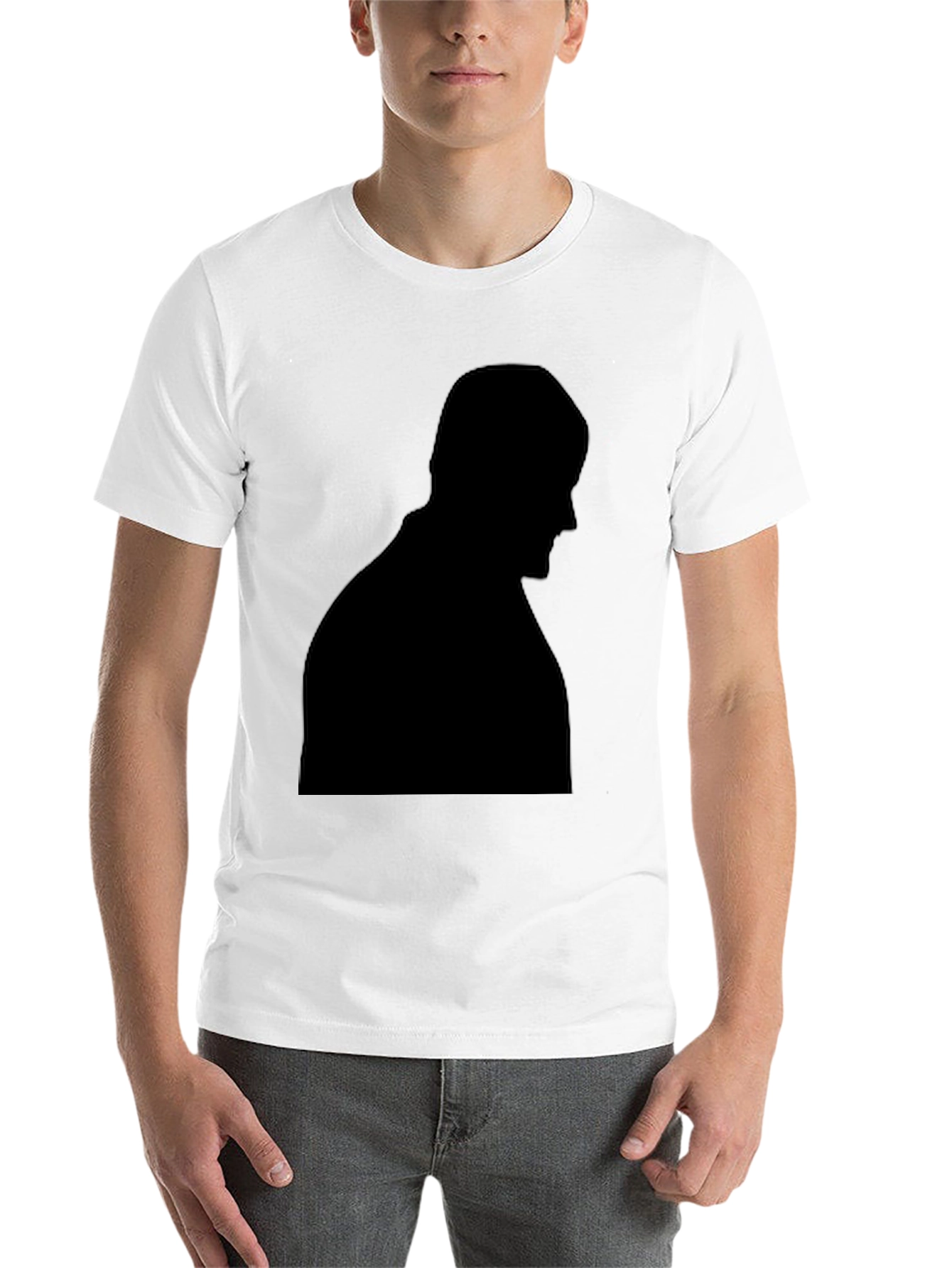 Black Silhouette Graphic Tee - Mens Black T-Shirt view 14