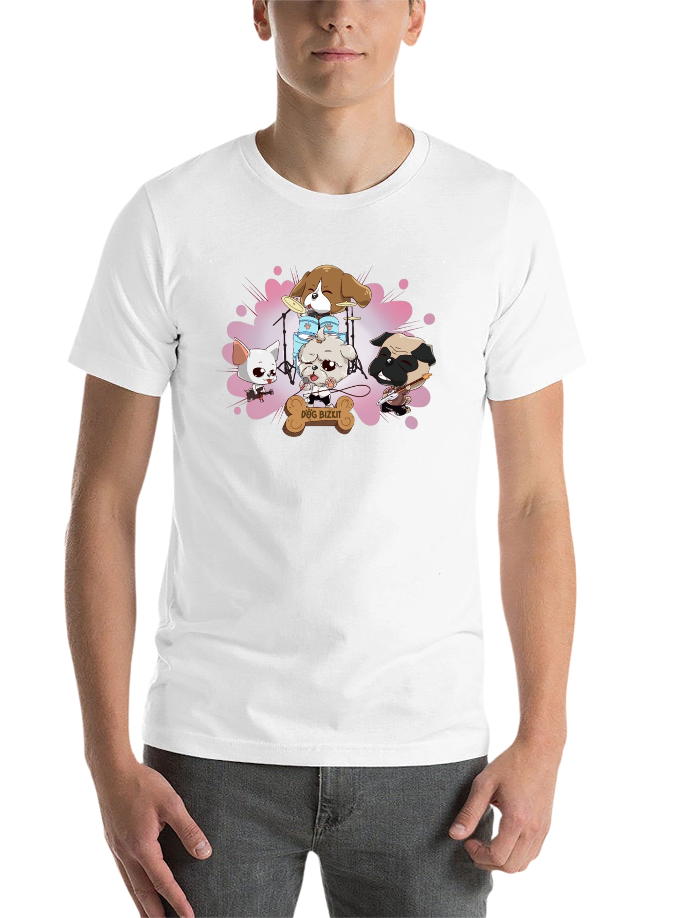 Black Dog Bizkit Band T-Shirt - Funny Graphic Tee view 14