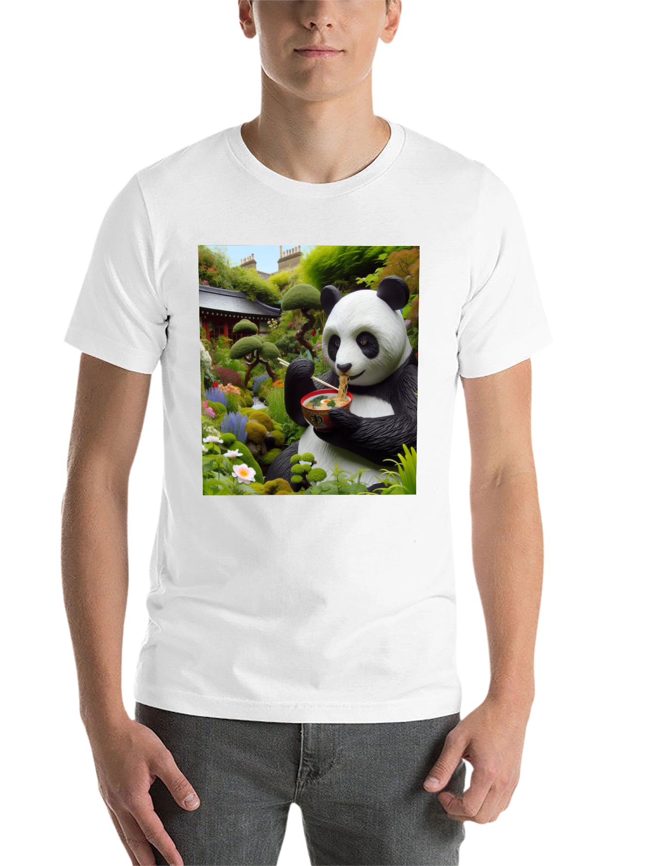 Black Panda Ramen T-Shirt view 14