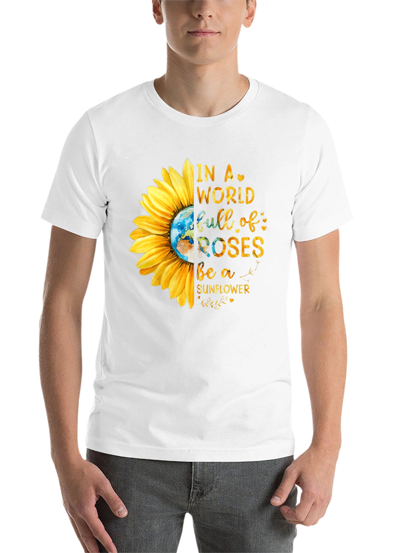 Black Sunflower Graphic Tee - Be A Sunflower view 14