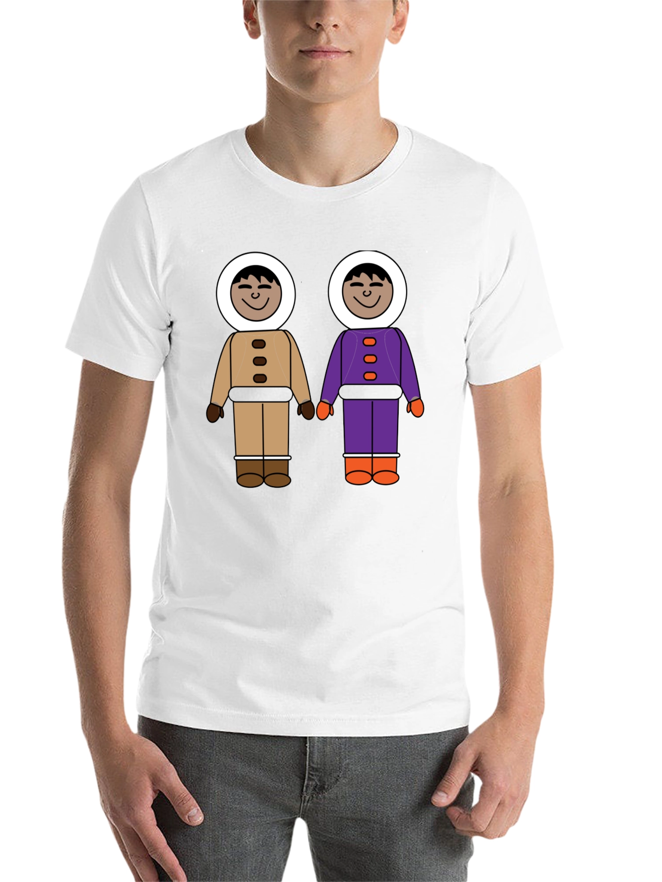Black Novel Cartoon Friends Graphic T-Shirt view 14
