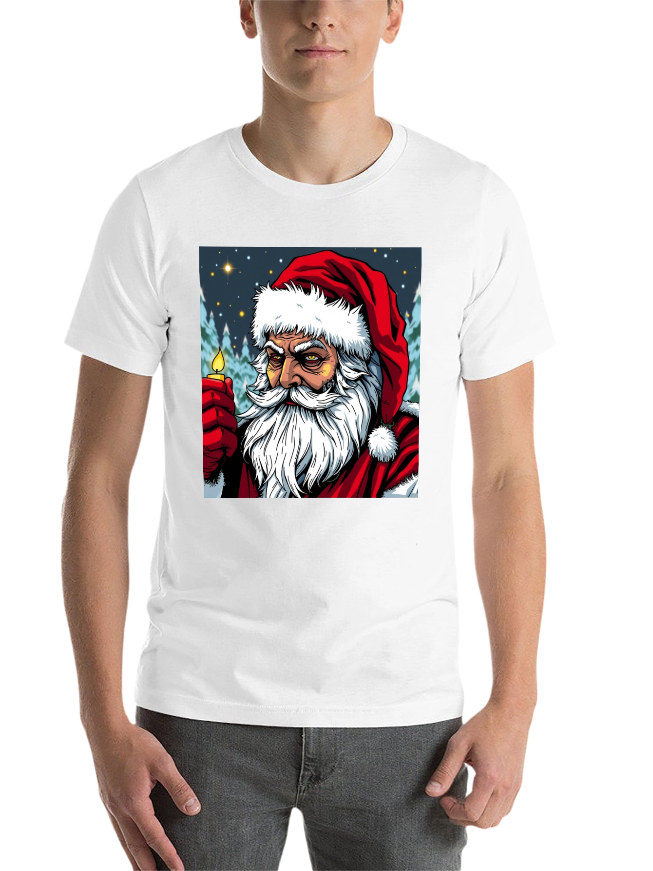 Black Santa Graphic Tee - Holiday Spirit view 14