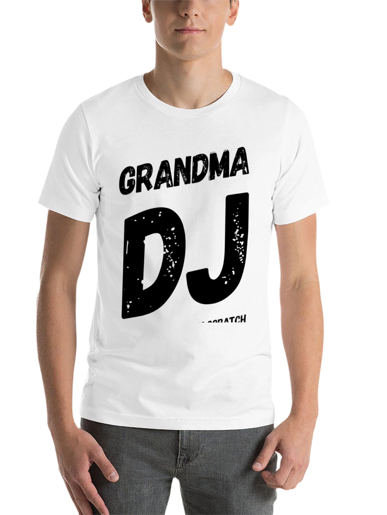 Black Grandma DJ T-Shirt - Cool Graphic Tee view 14