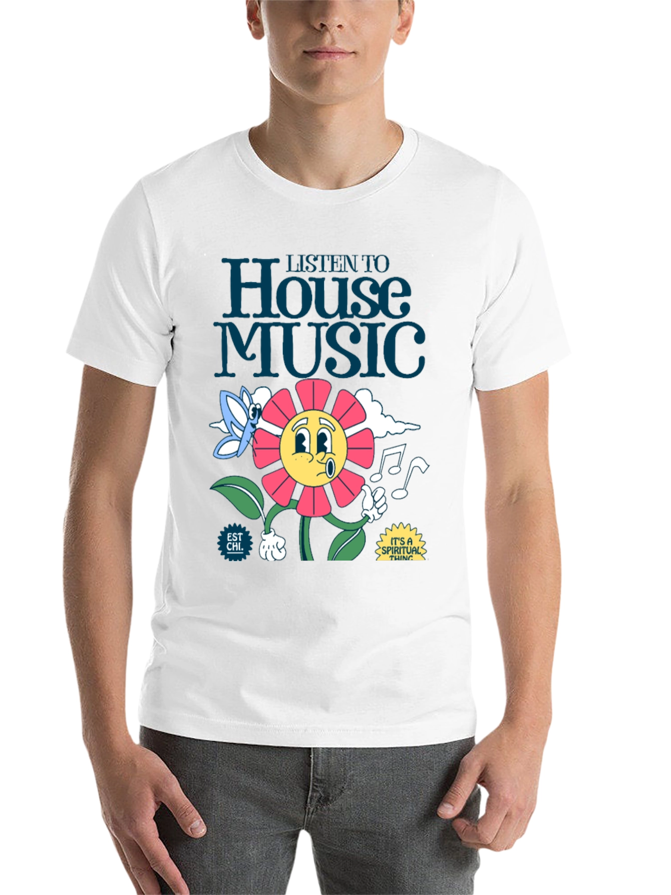 Black House Music Graphic Tee - Spiritual Vibe view 14