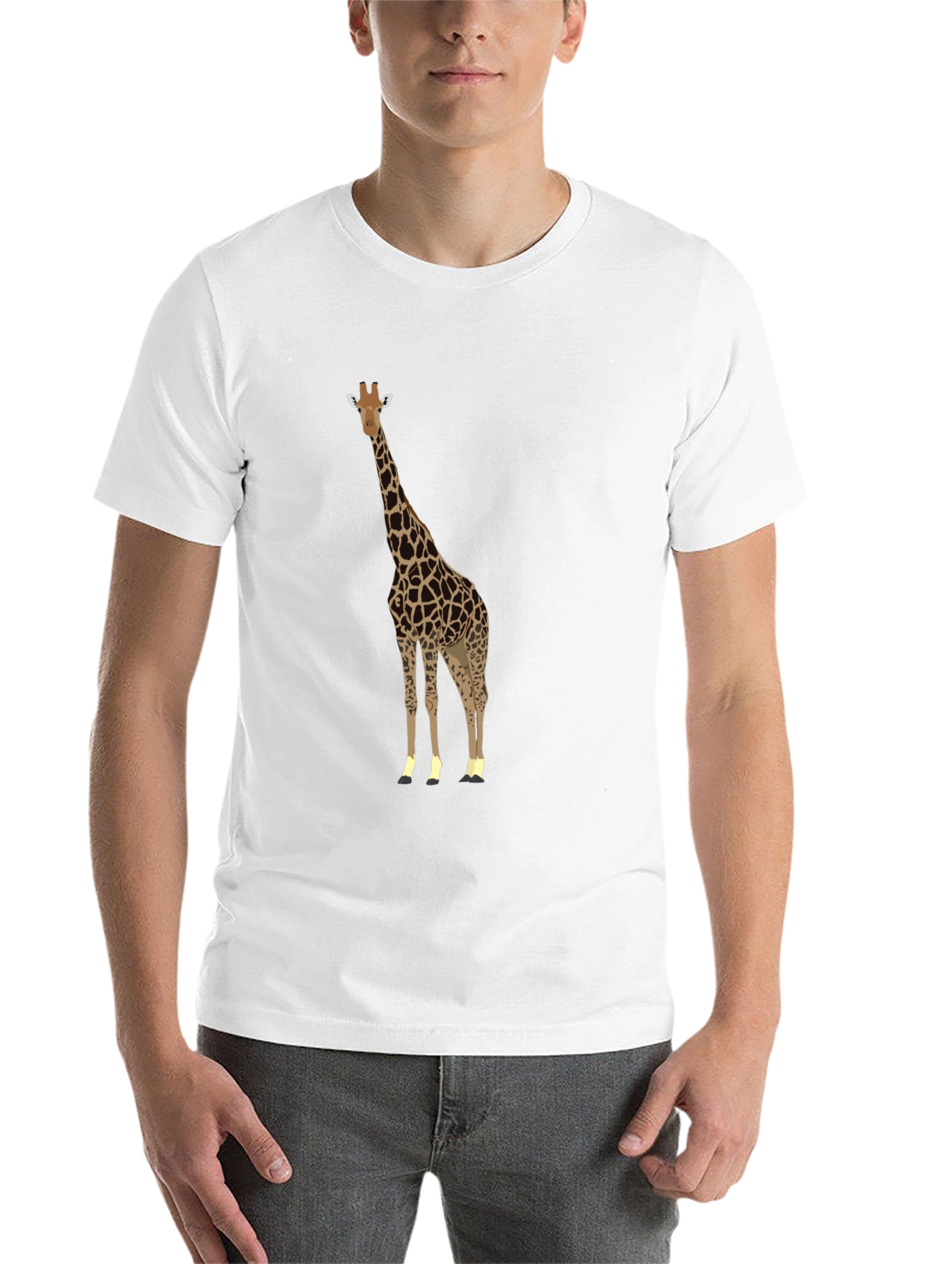 Black Giraffe Graphic Tee - Stylish Animal Print T-Shirt view 14