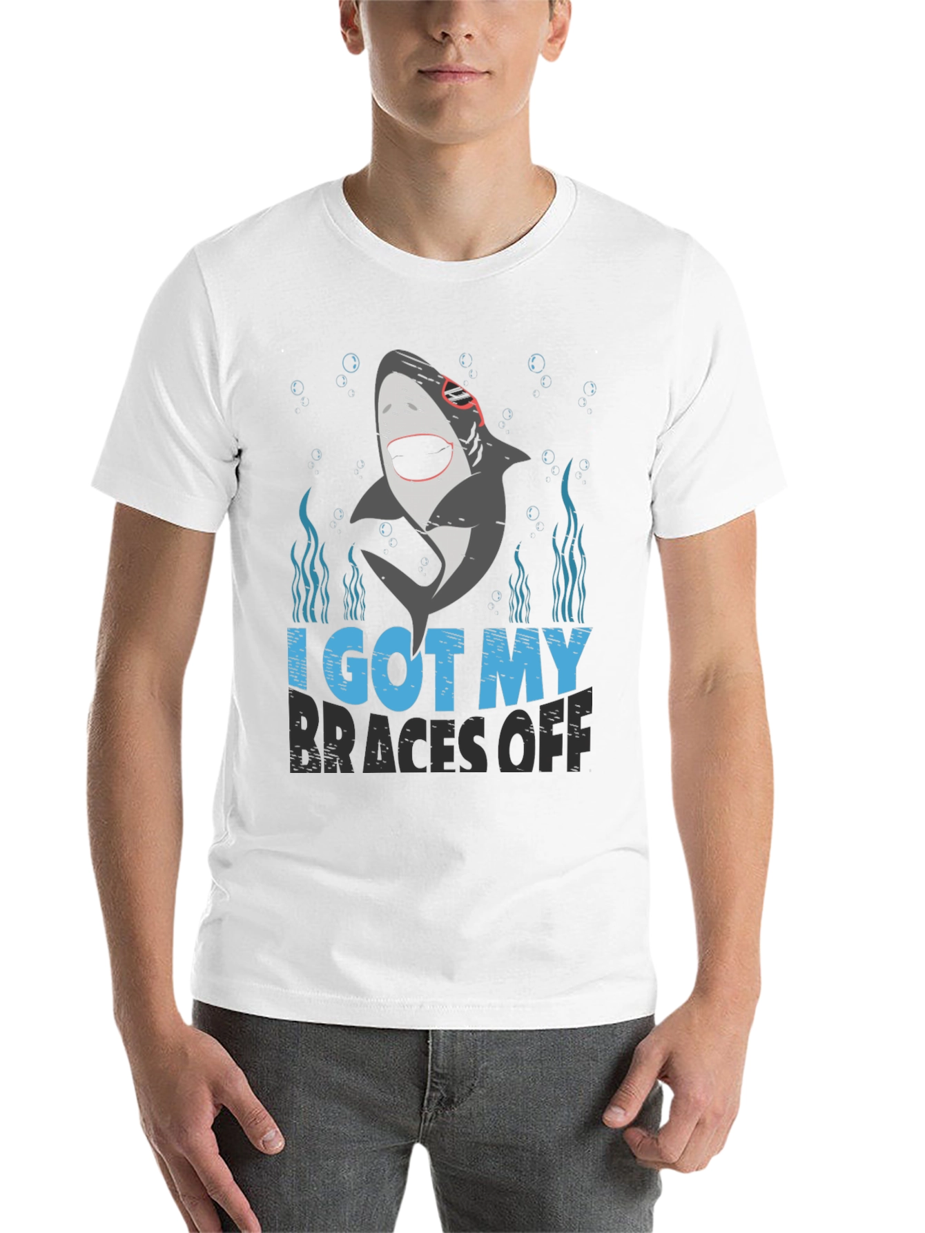 Black Shark "Braces Off" Graphic Tee - Black view 14