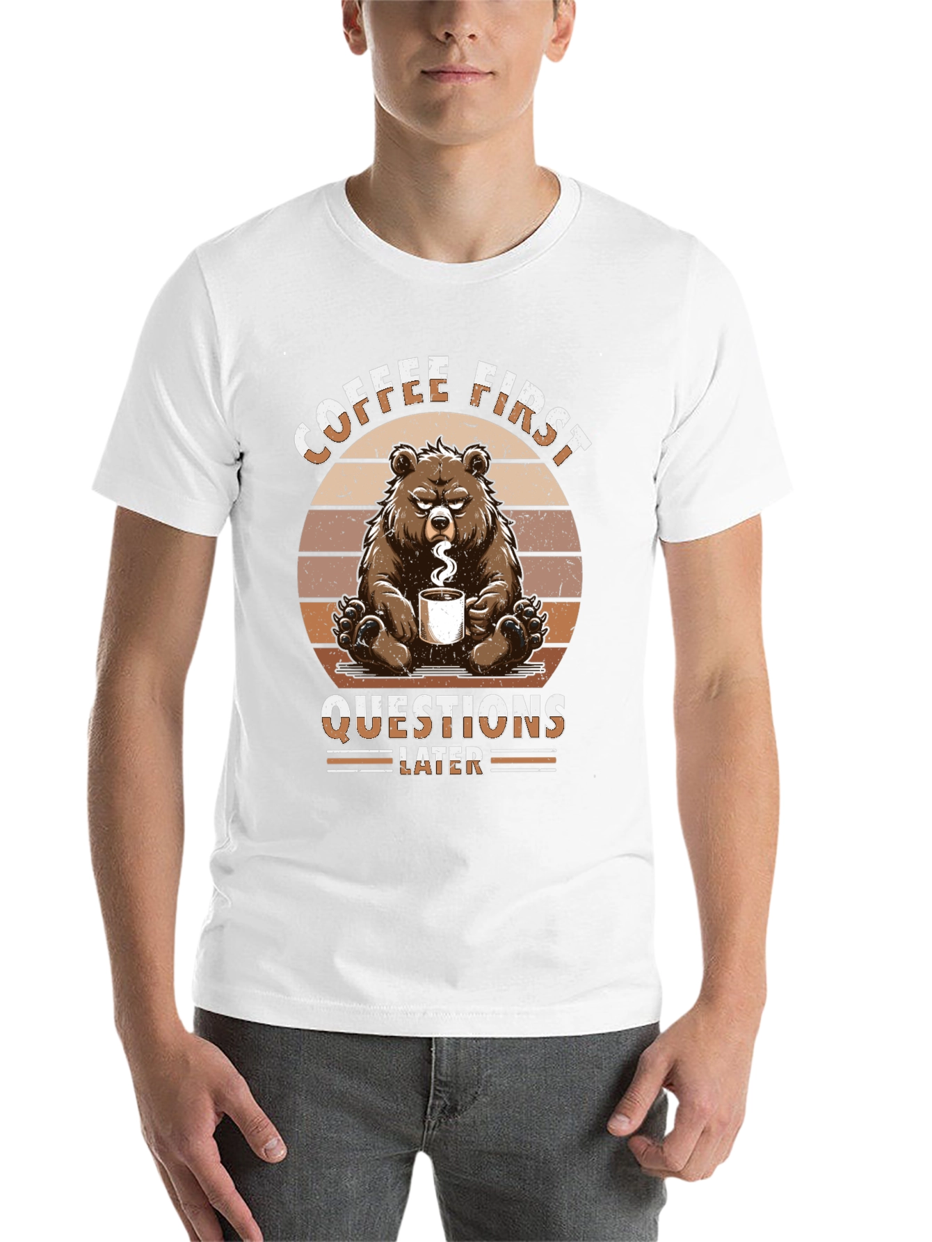 Black Coffee First Bear Graphic T-Shirt view 14