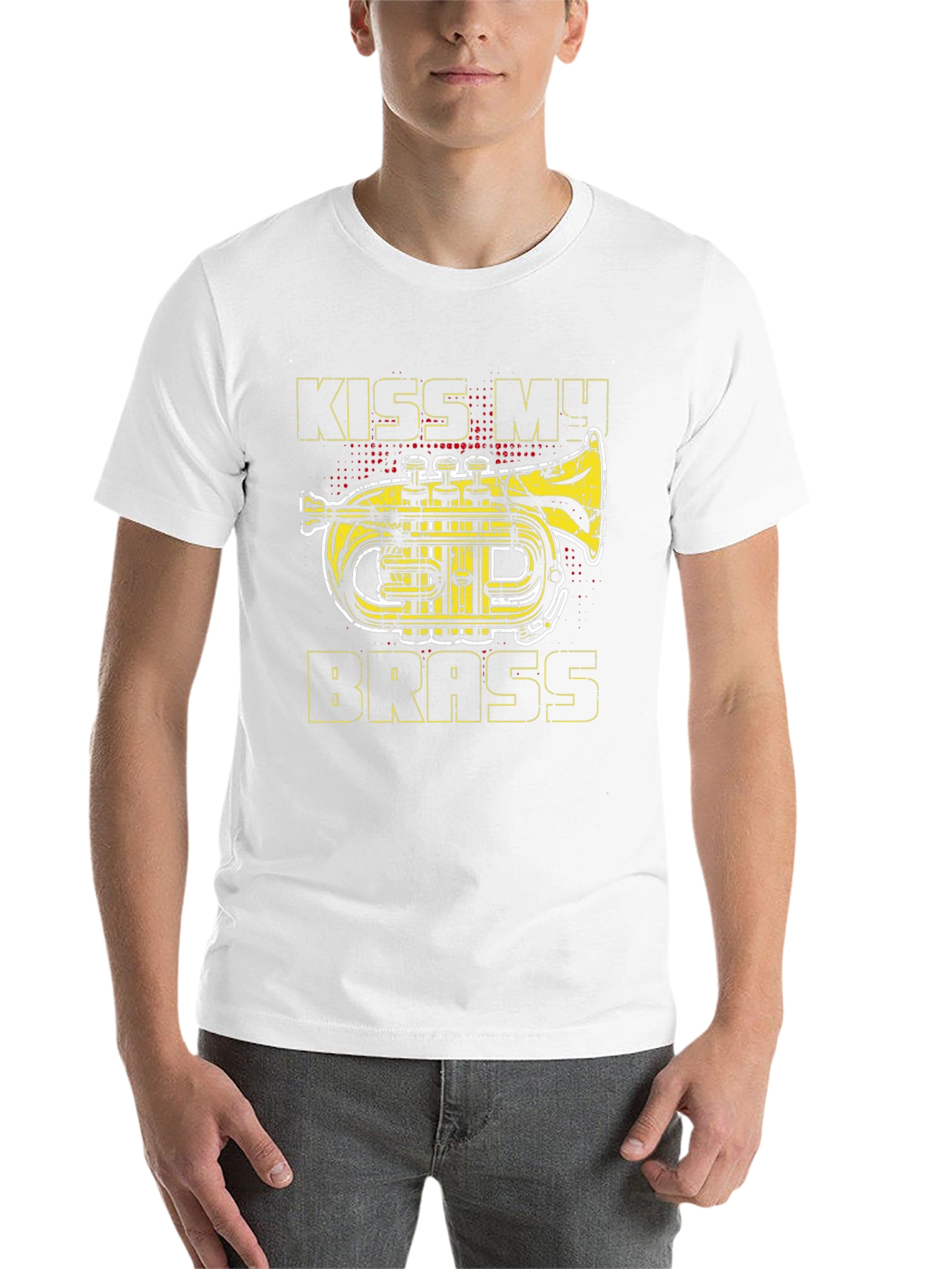 Black Kiss My Brass T-Shirt - Music Humor Tee view 14