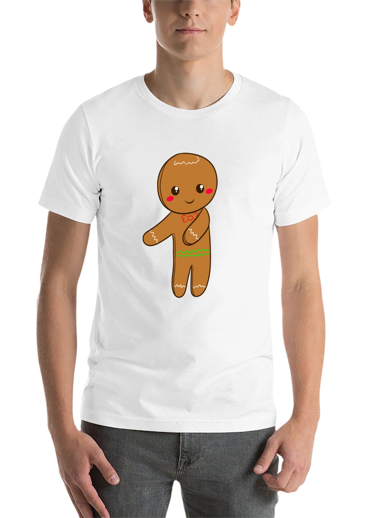Black Gingerbread Man Graphic Tee view 14