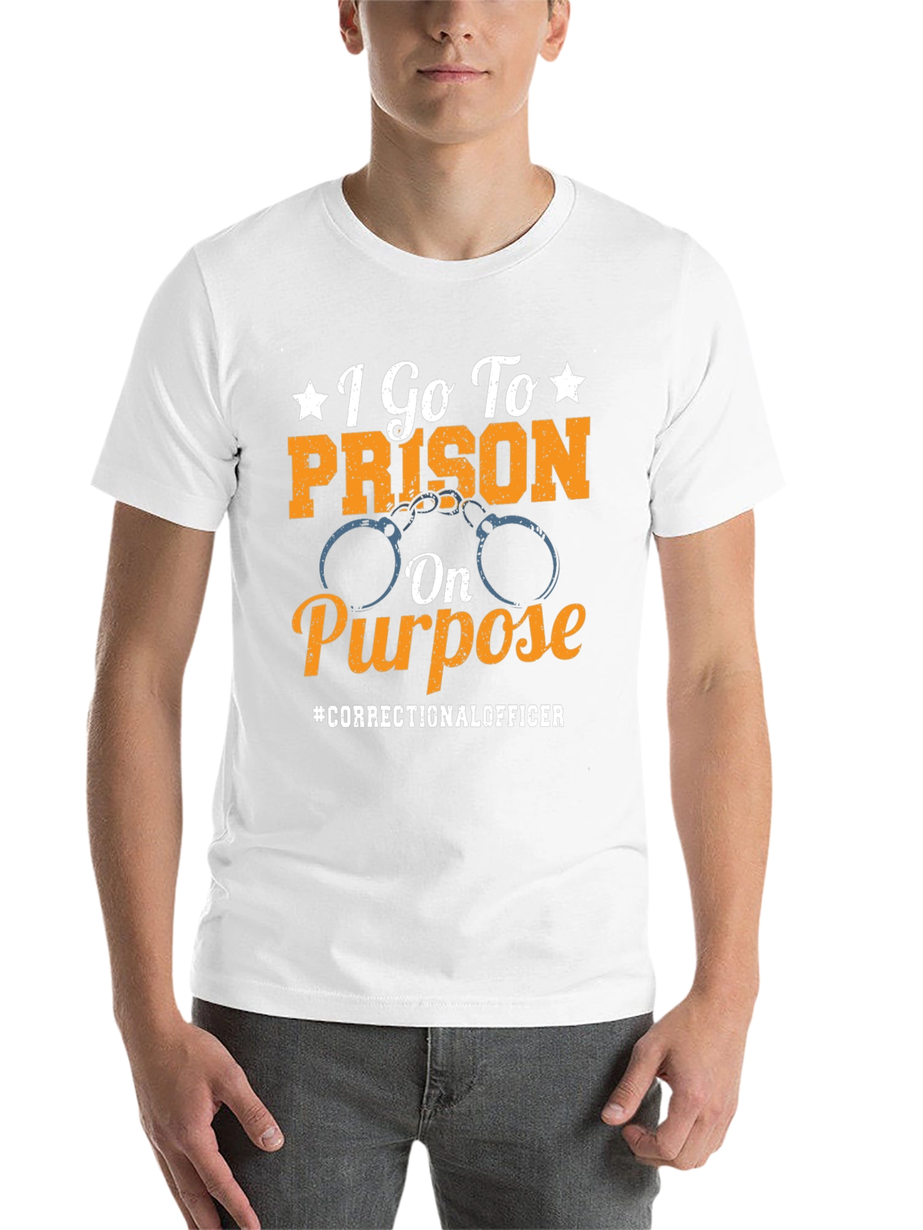 Black Correctional Officer T-Shirt: I Go To Prison On Purpose view 14