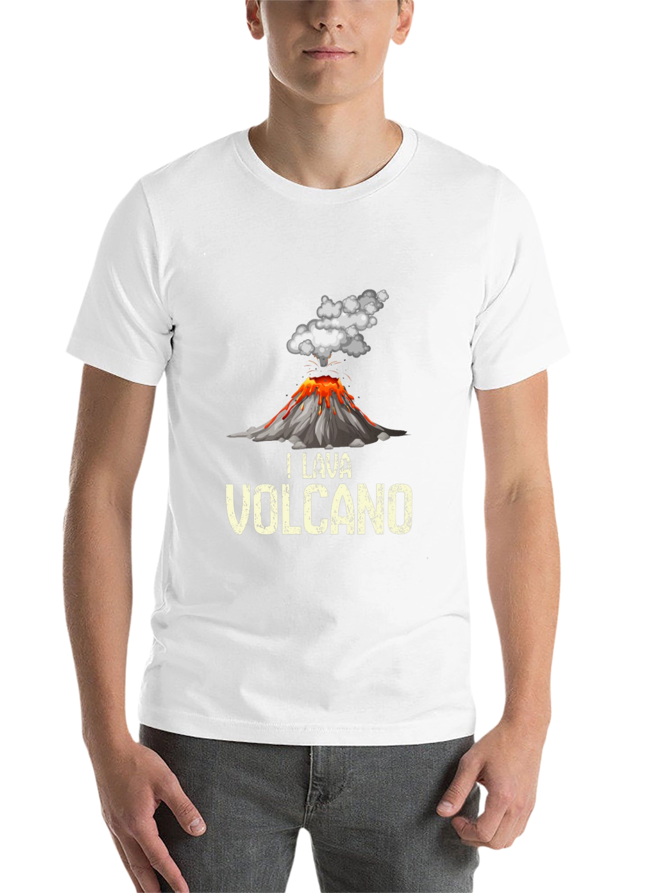 Black Volcano Lava T-Shirt - Unique Graphic Tee view 14