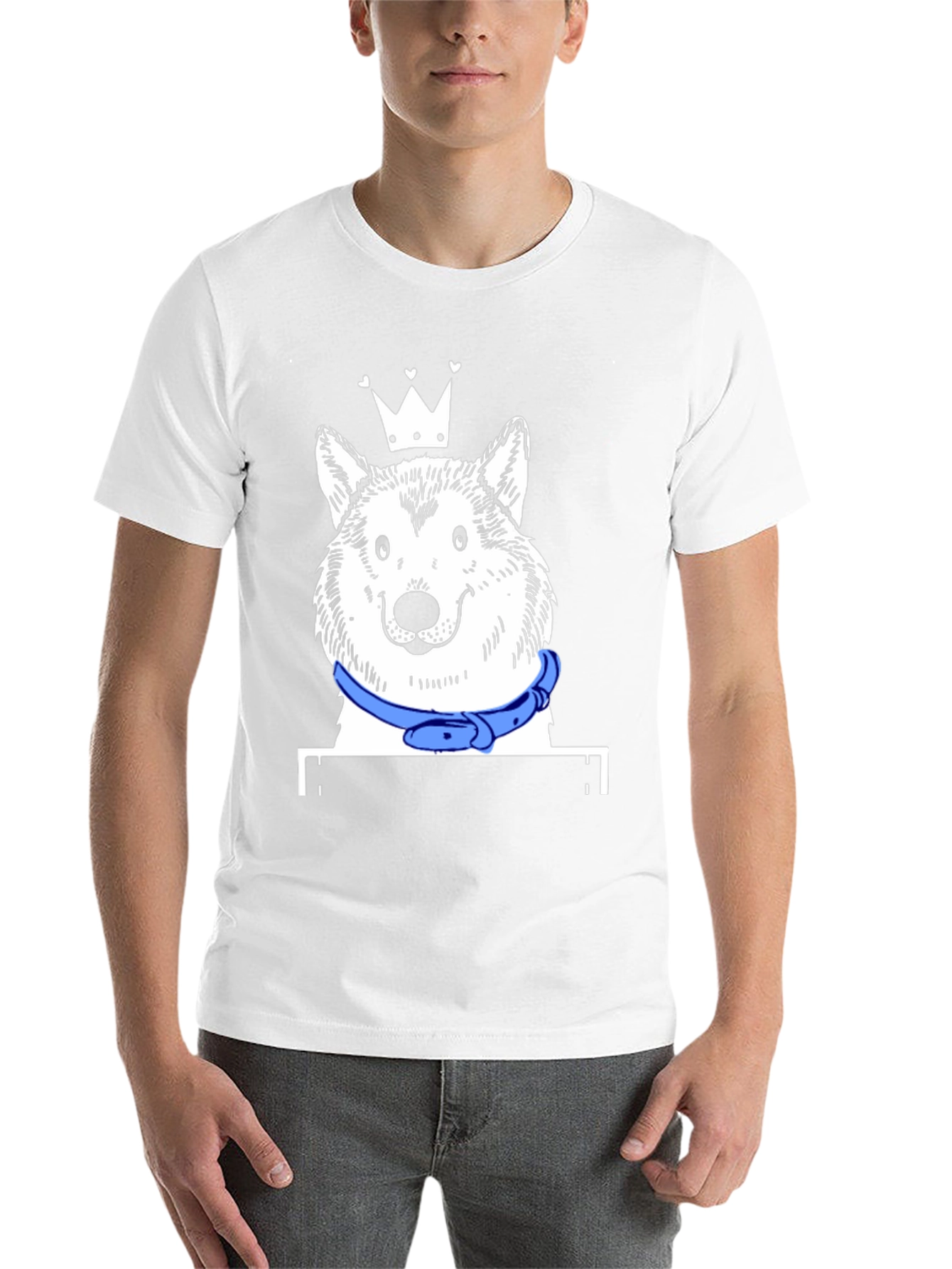 Black Dog King T-Shirt - Unique Graphic Tee view 14
