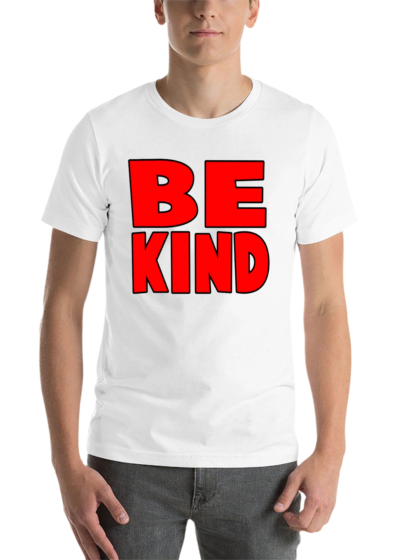 Black Be Kind Graphic Tee - Mens Black T-Shirt view 14