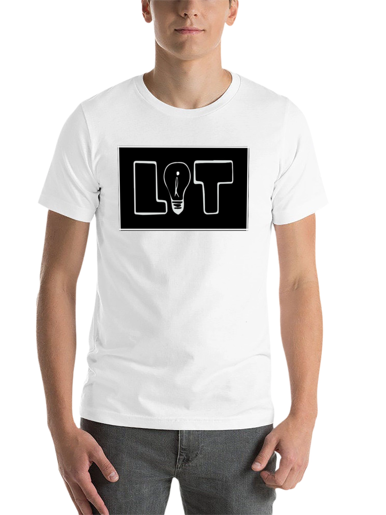 Black LOT Lightbulb Graphic Tee - Black view 14