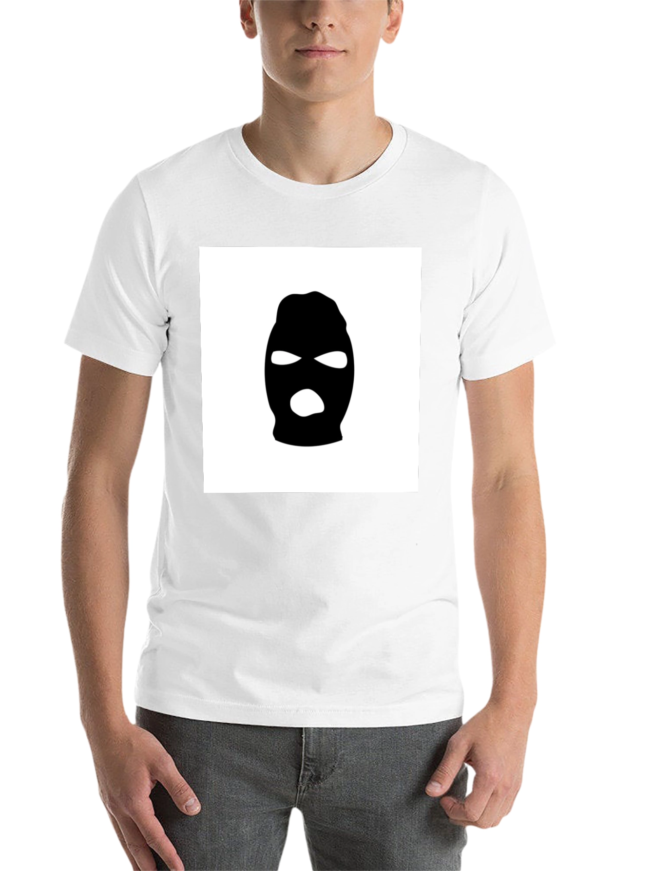 Black Black Ski Mask Graphic Tee - Urban Streetwear view 14