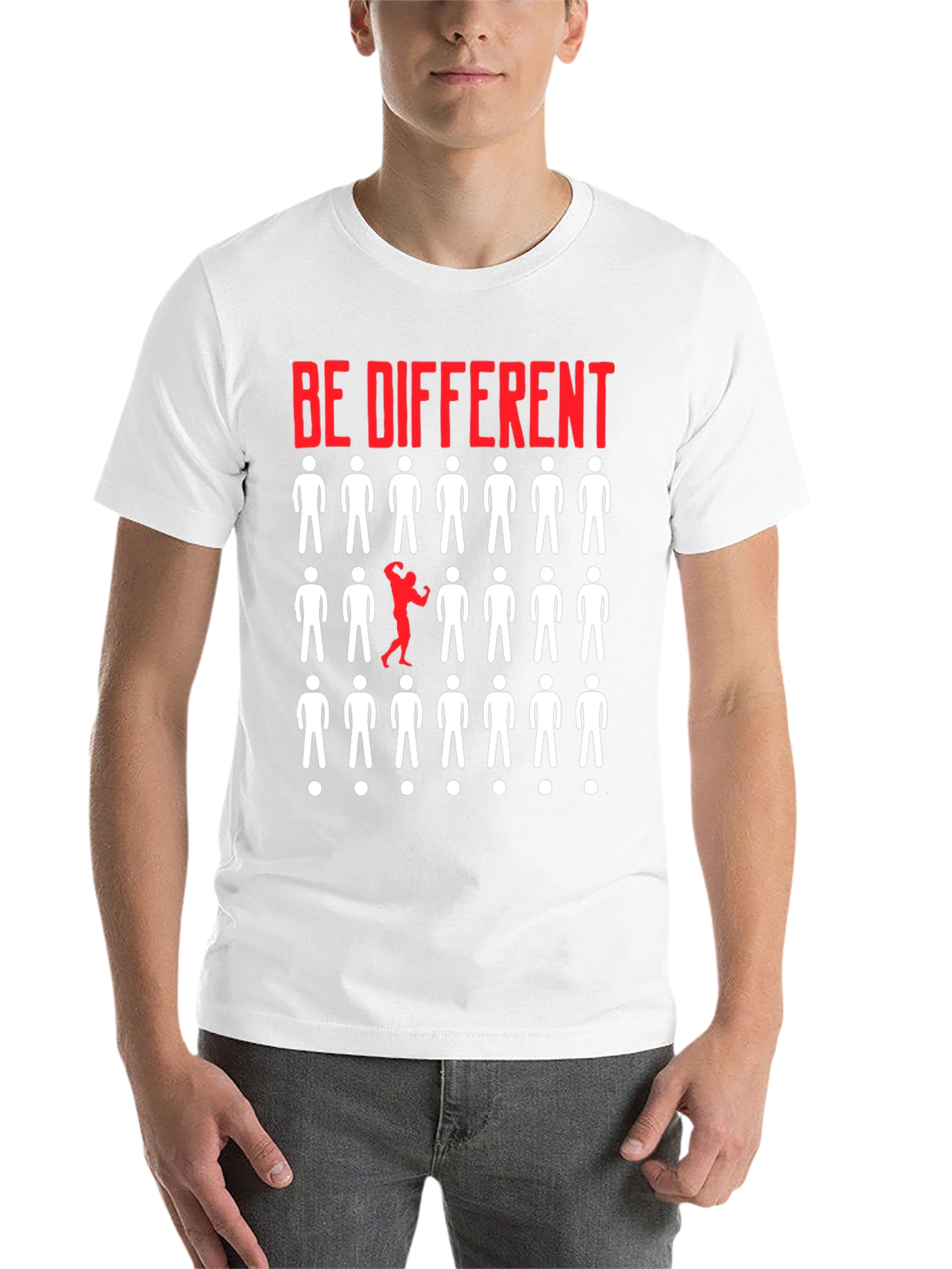 Black Be Different Graphic T-Shirt - Black view 14