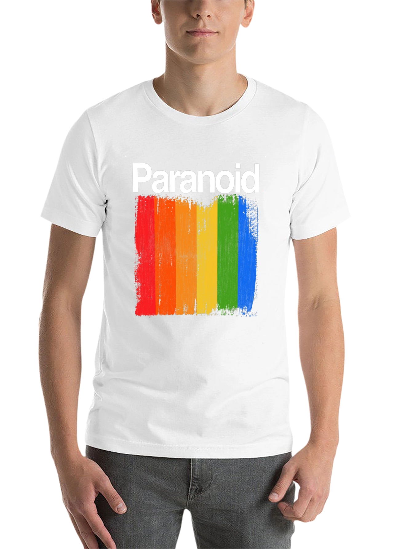 Black Paranoid Pride Graphic T-Shirt - Soft Cotton Blend view 14