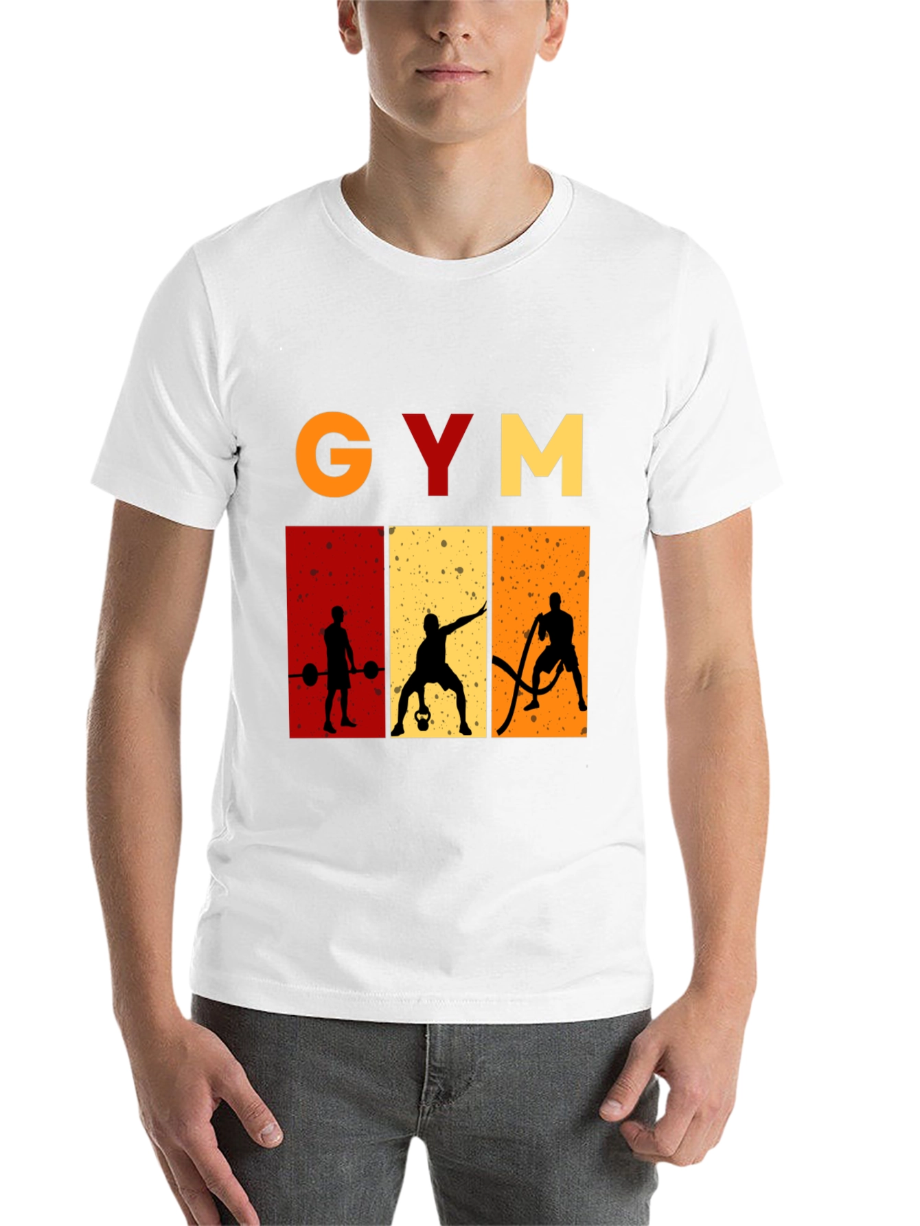 Black Gym Motivation Graphic Tee - Fitness Workout Shirt view 14