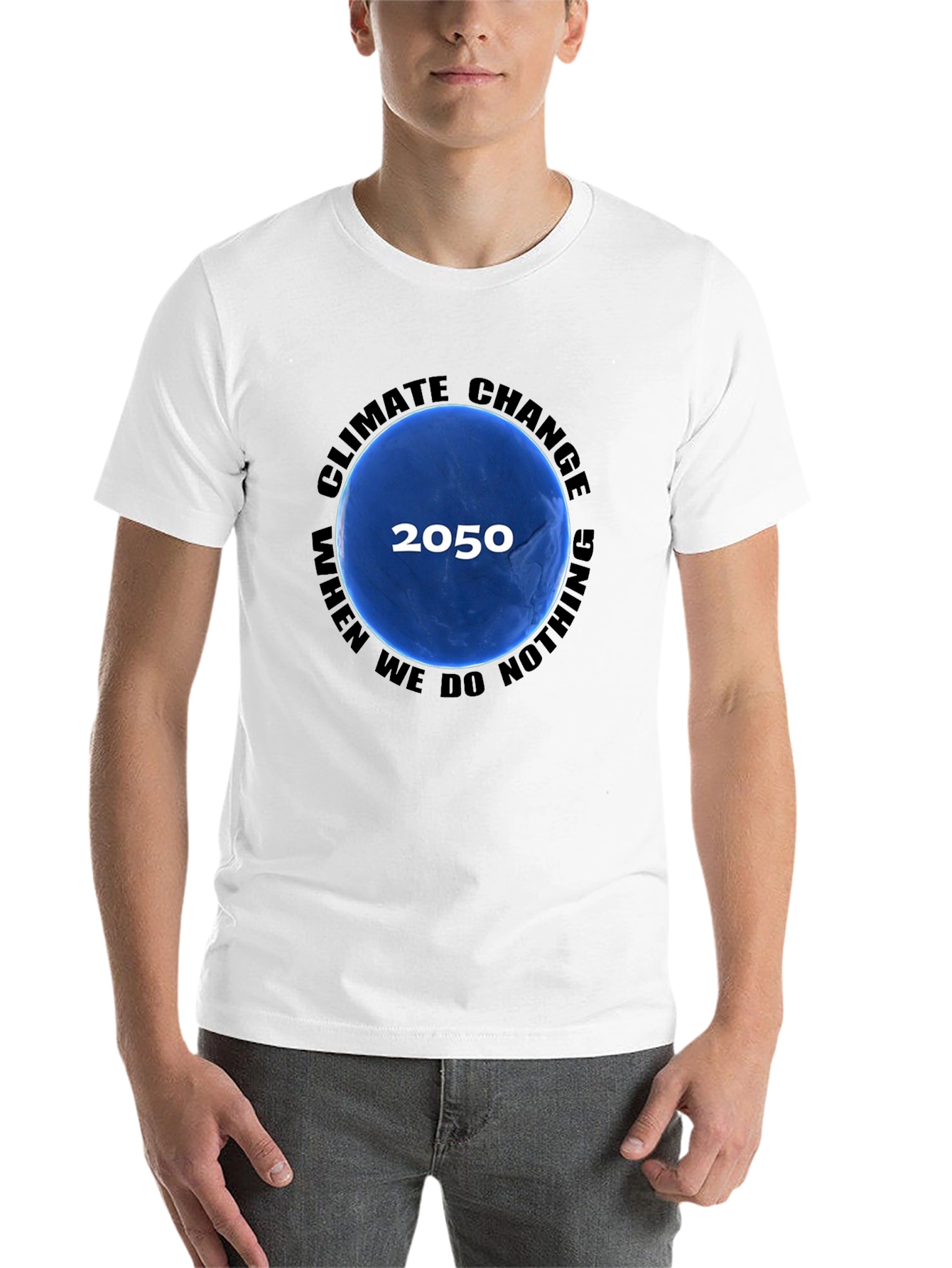 Black Climate Change 2050 T-Shirt view 14
