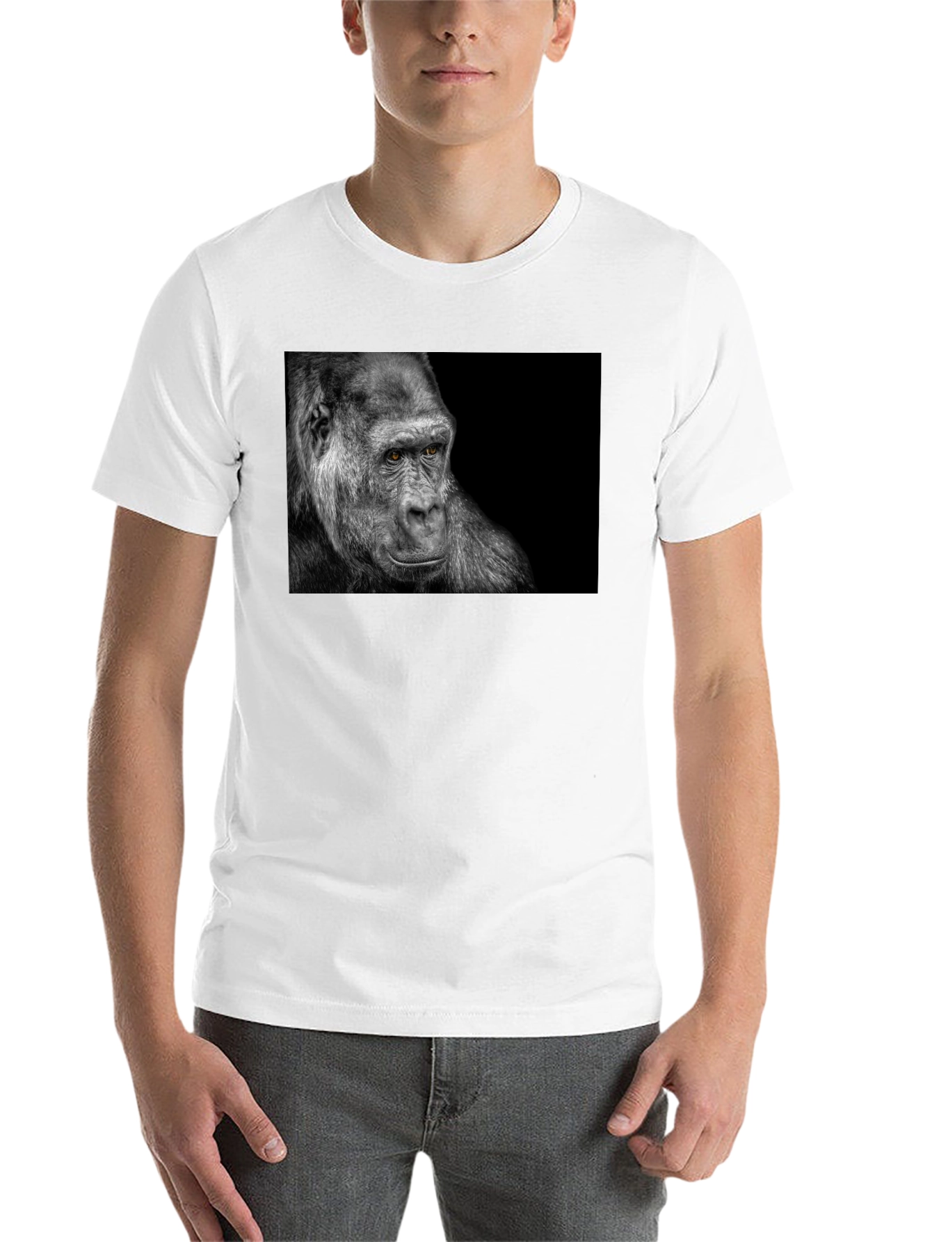 Black Gorilla Graphic Black T-Shirt view 14