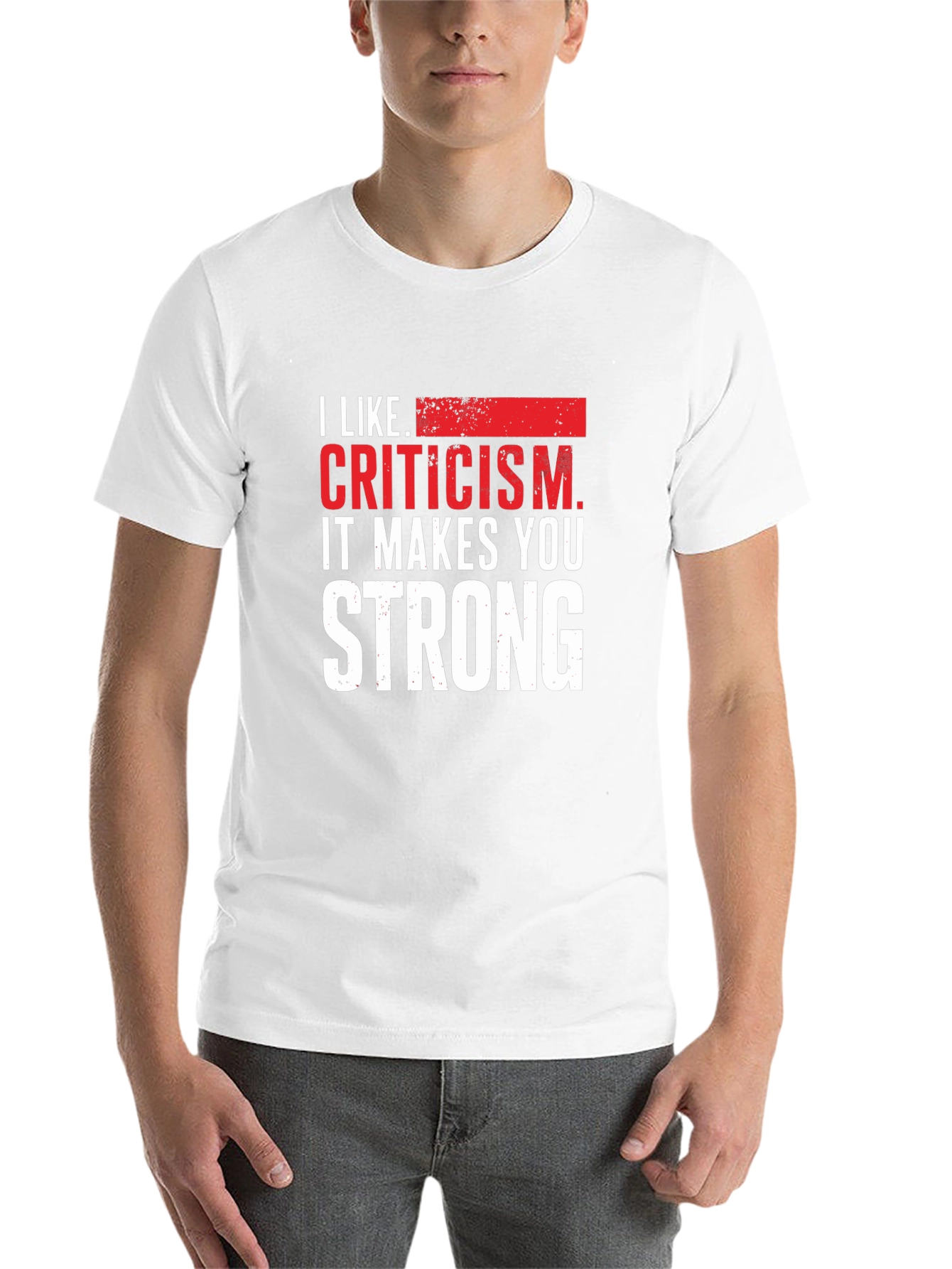 Black Criticism Makes You Strong Graphic Tee view 14