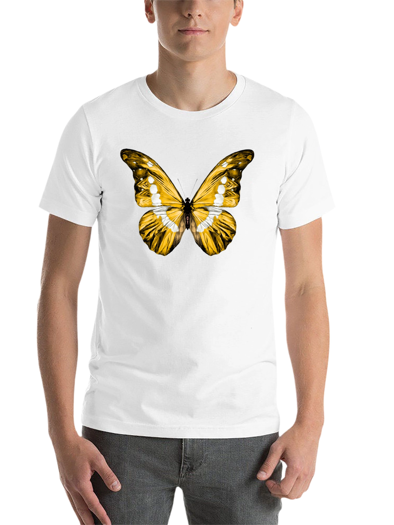 Black Butterfly Graphic Black T-Shirt view 14
