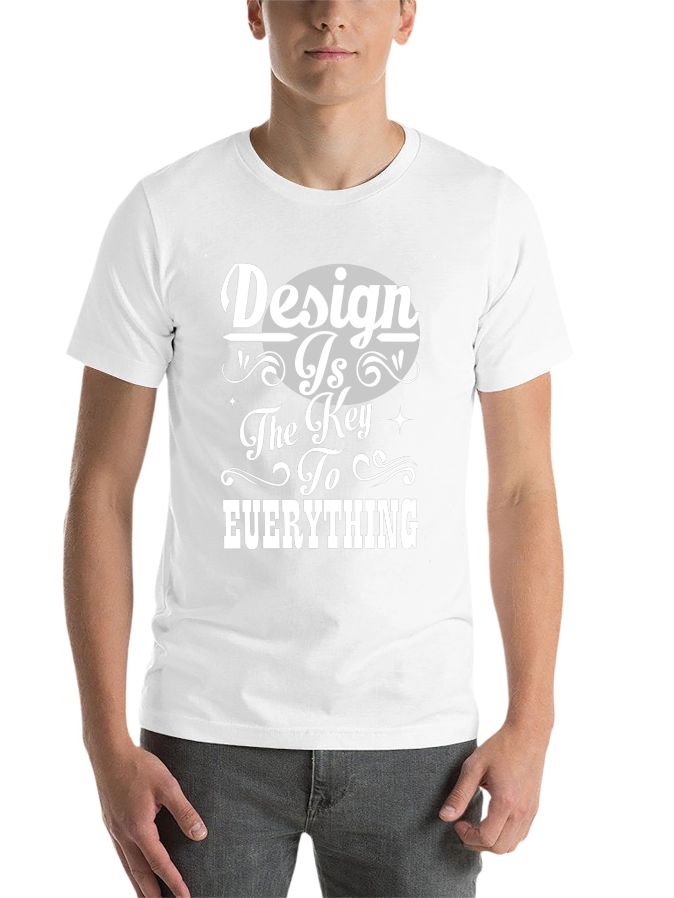 Black Design is Key Graphic Tee - Unisex Black T-Shirt view 14