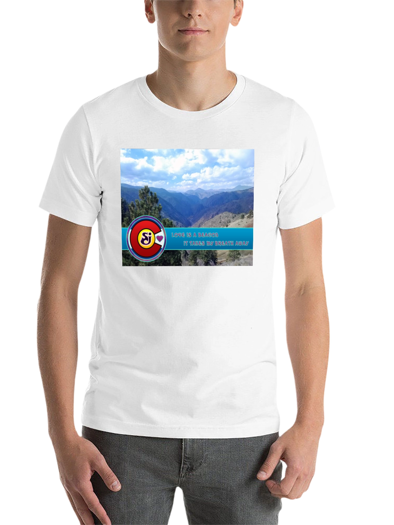Black Scenic Mountain View Graphic Tee view 14