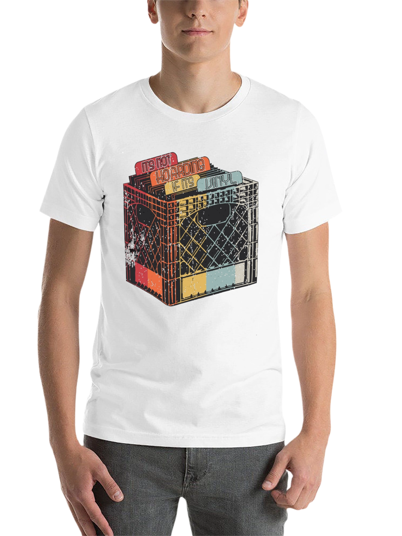 Vinyl Record Collector T-Shirt - Hoarding Graphic Tee - 14