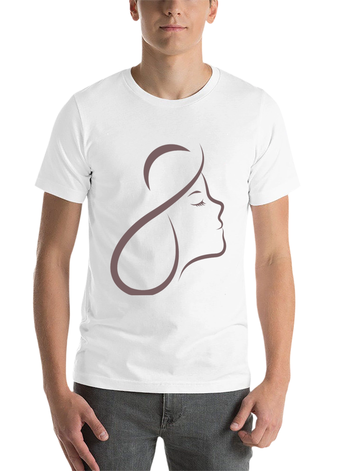 Elegant Woman Silhouette Graphic T-Shirt - 14