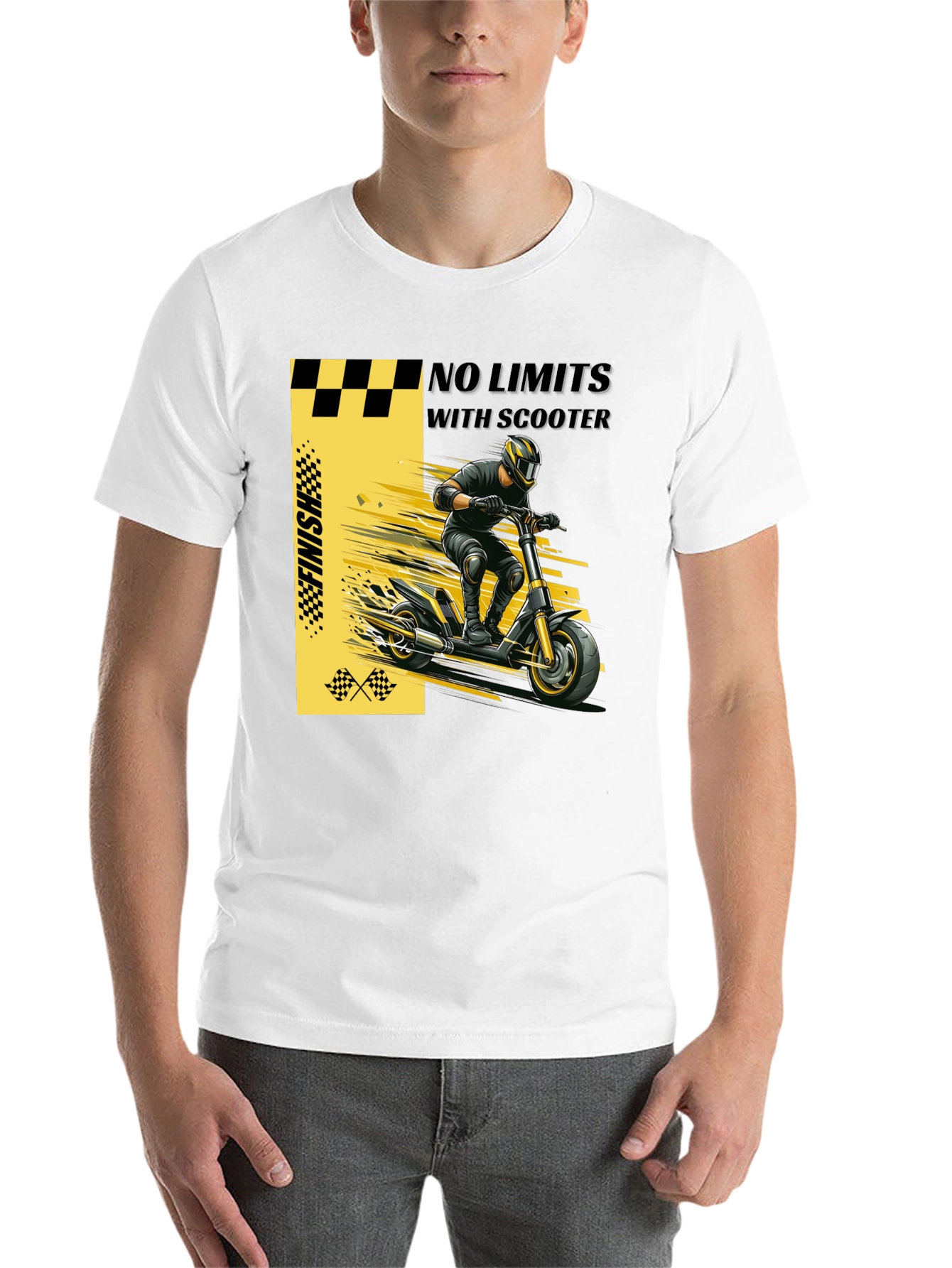 Black No Limits Scooter Graphic T-Shirt view 14