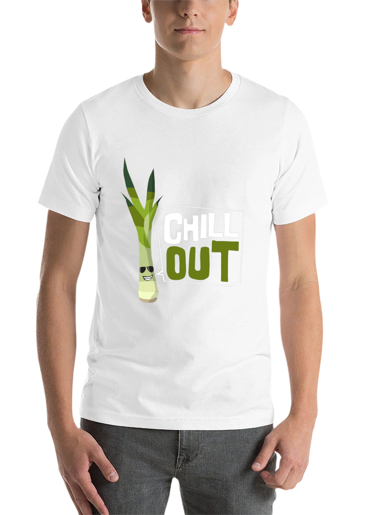 Chill Out Leek Graphic T-Shirt - 14