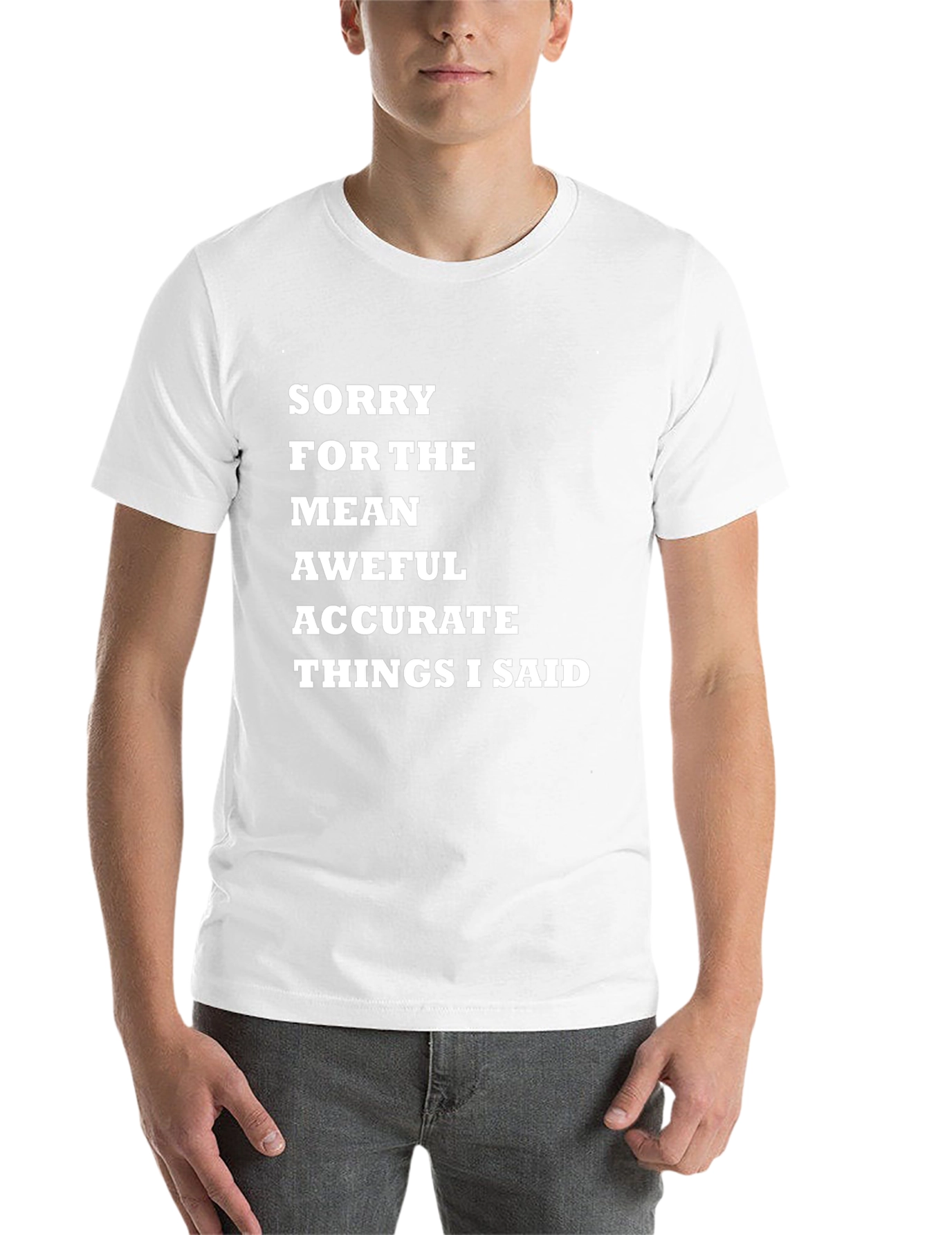 Black Funny Sarcastic Apology T-Shirt view 14