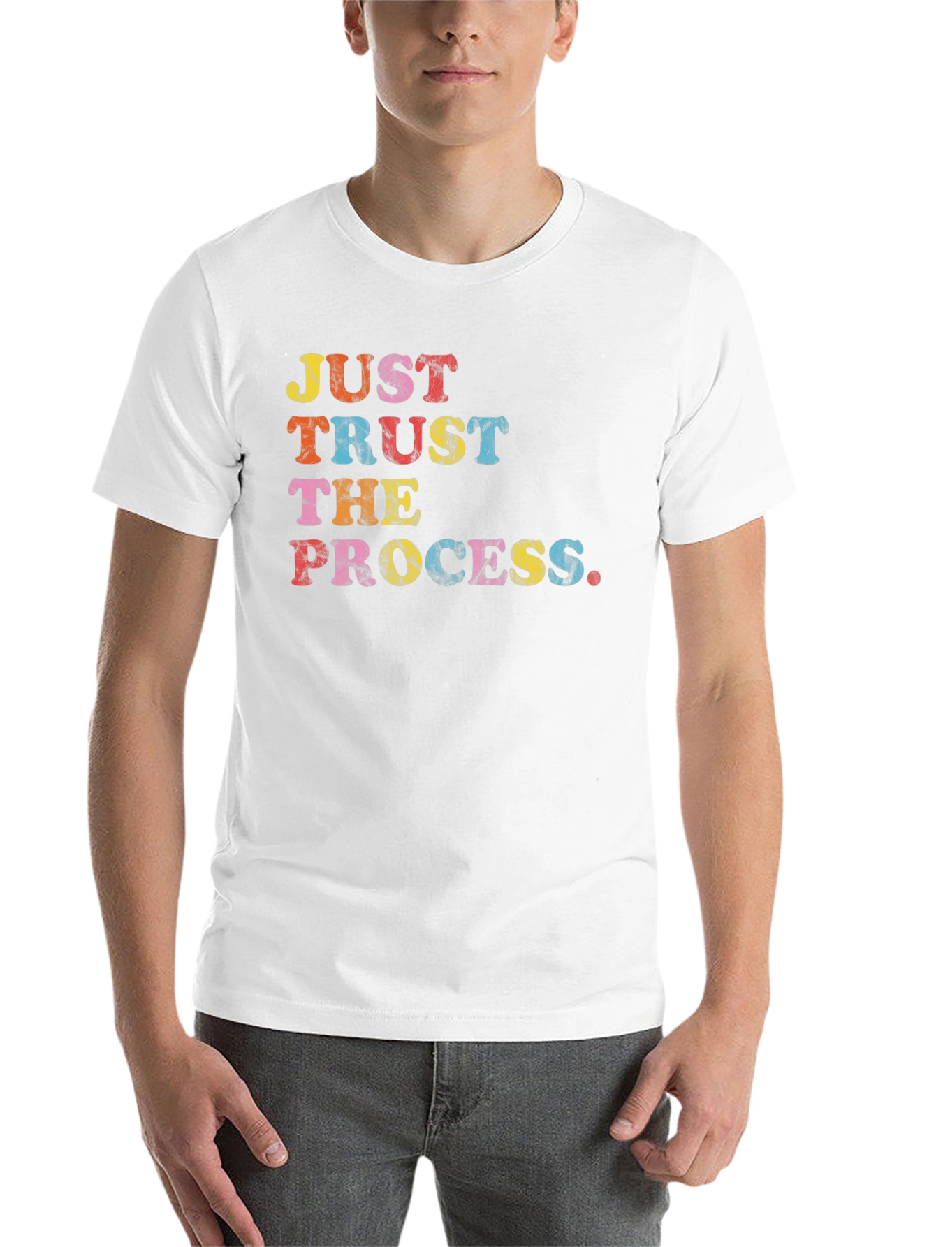 Black Just Trust The Process Graphic T-Shirt view 14