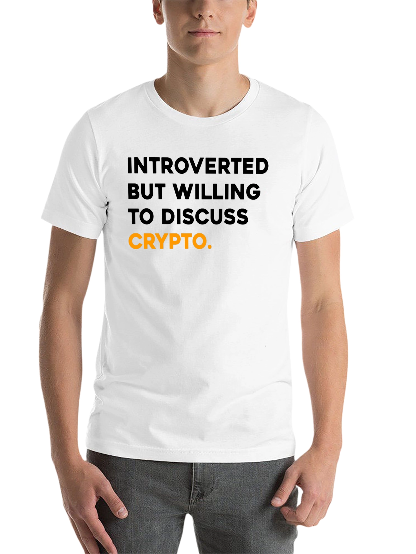 Black Introverted Crypto T-Shirt view 14