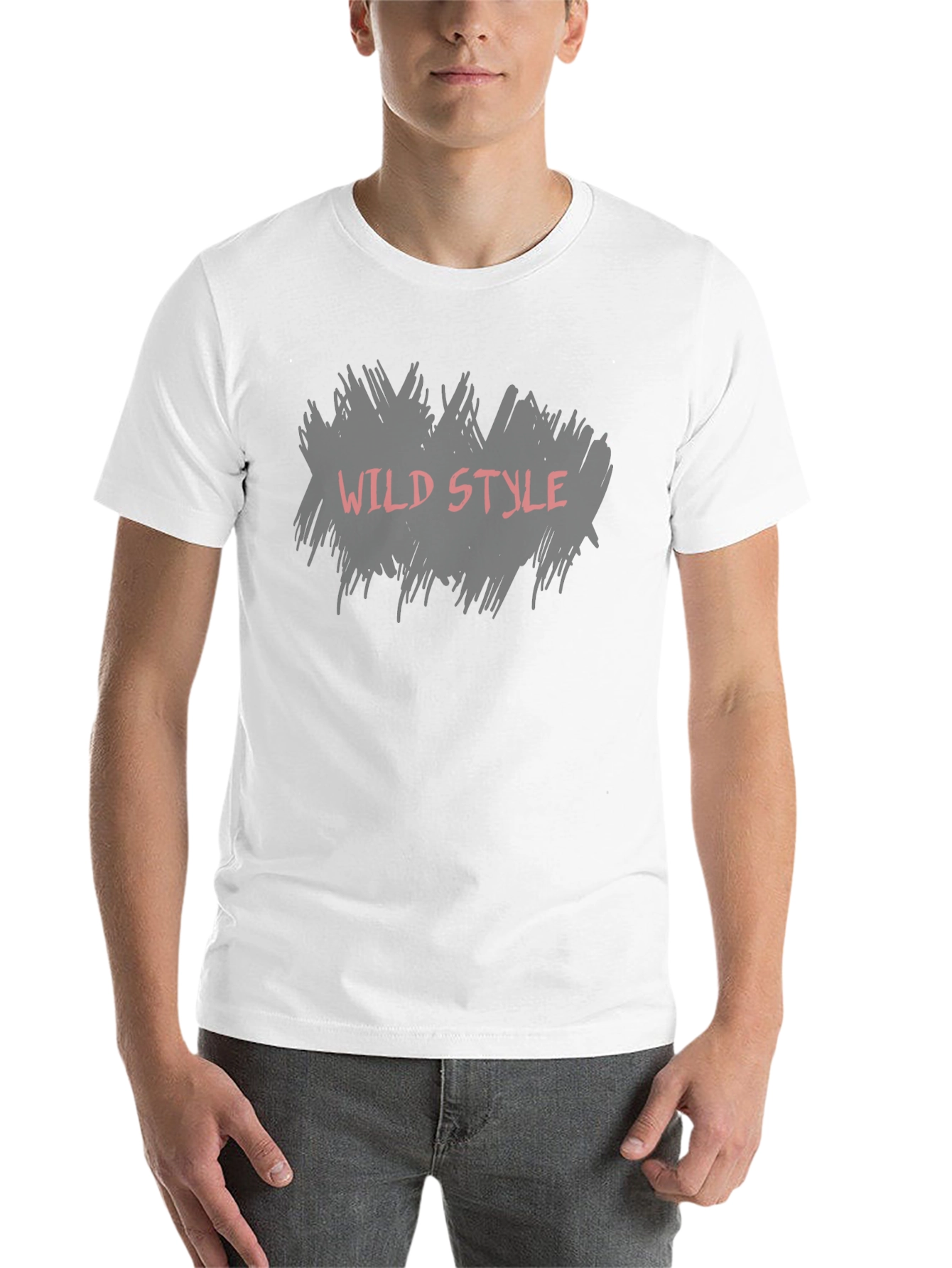Black Wild Style Graphic Tee - Black Cotton T-Shirt view 14