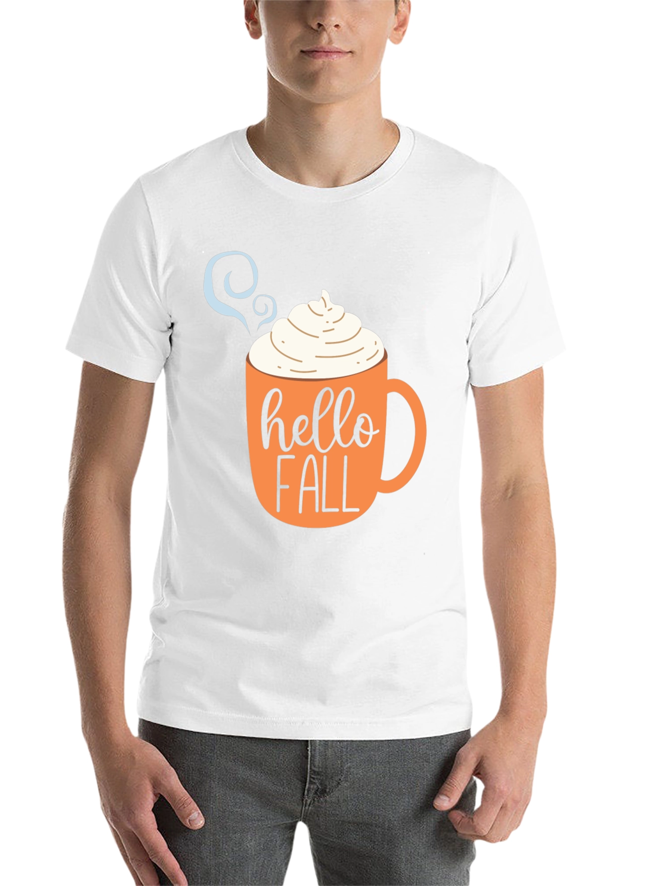 Black Hello Fall Coffee Mug T-Shirt view 14