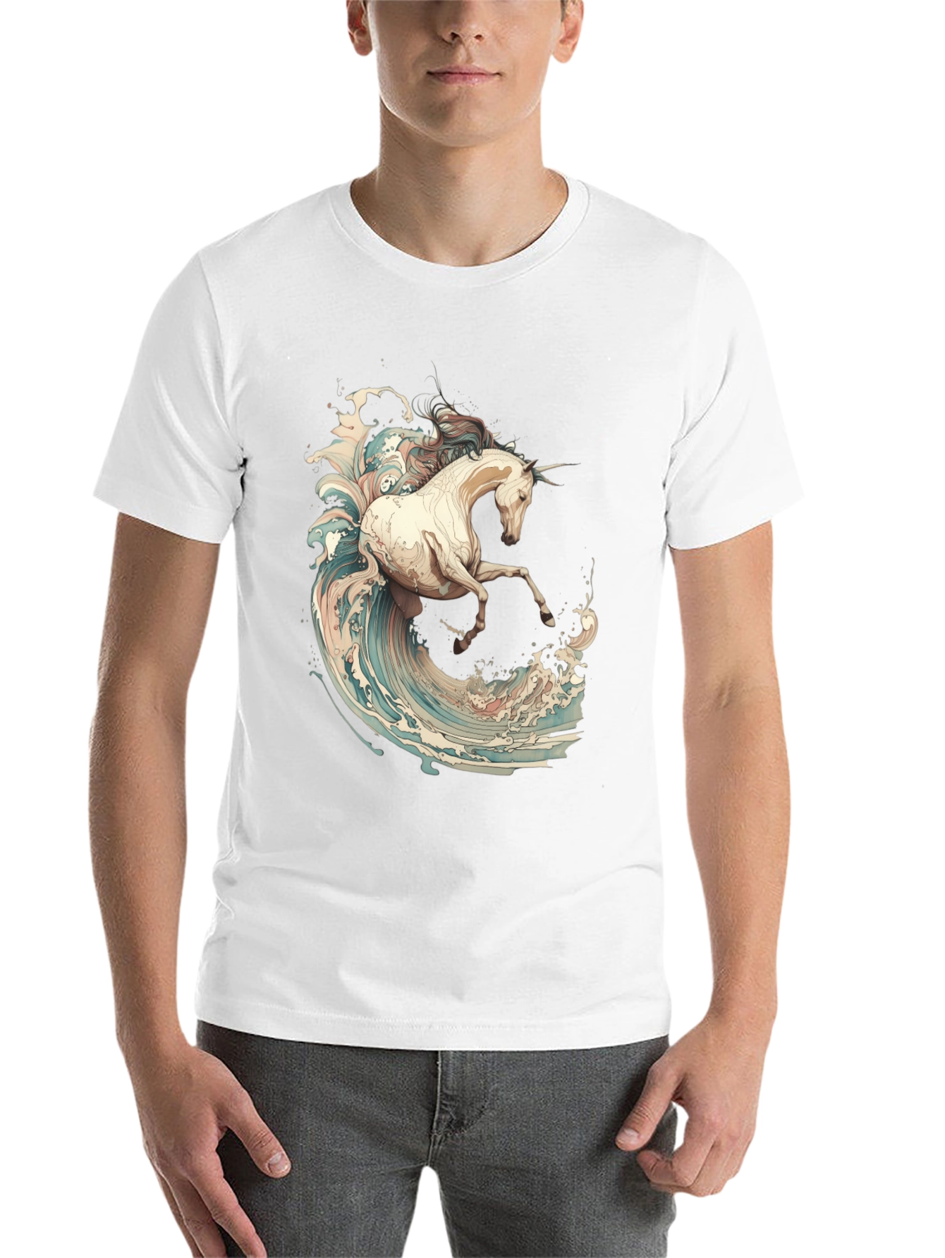 Unicorn Wave Rider Graphic T-Shirt - 14