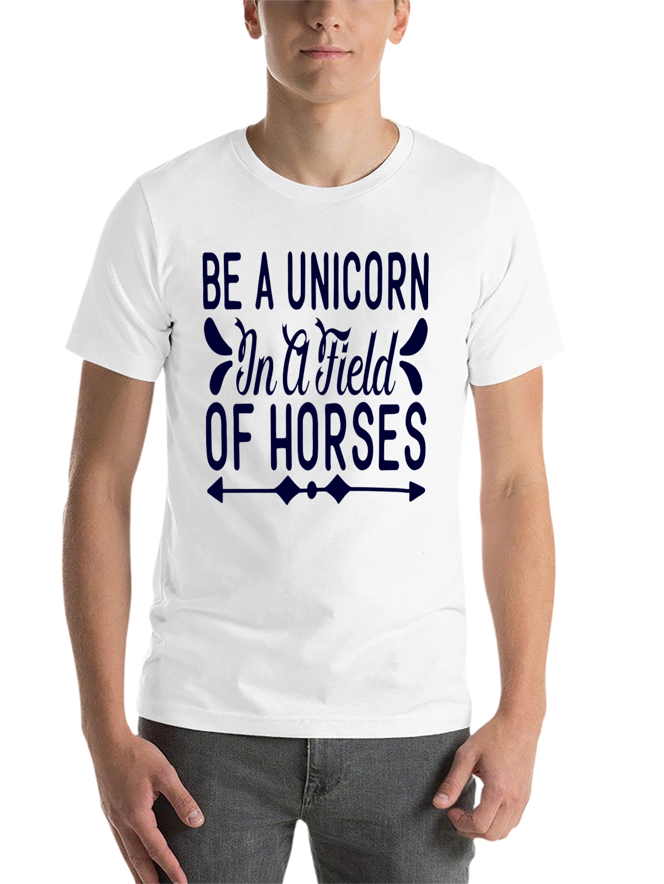 Black Be a Unicorn T-Shirt - Motivational Tee view 14