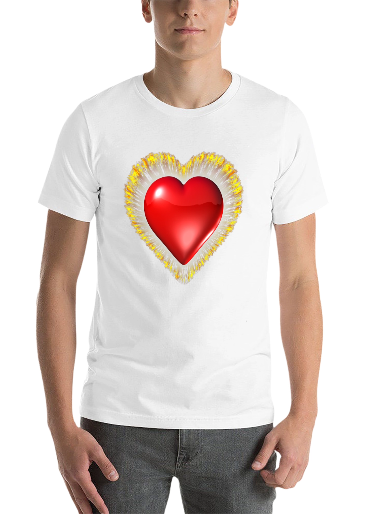 Black Heart Graphic T-Shirt - Valentine's Day Special view 14